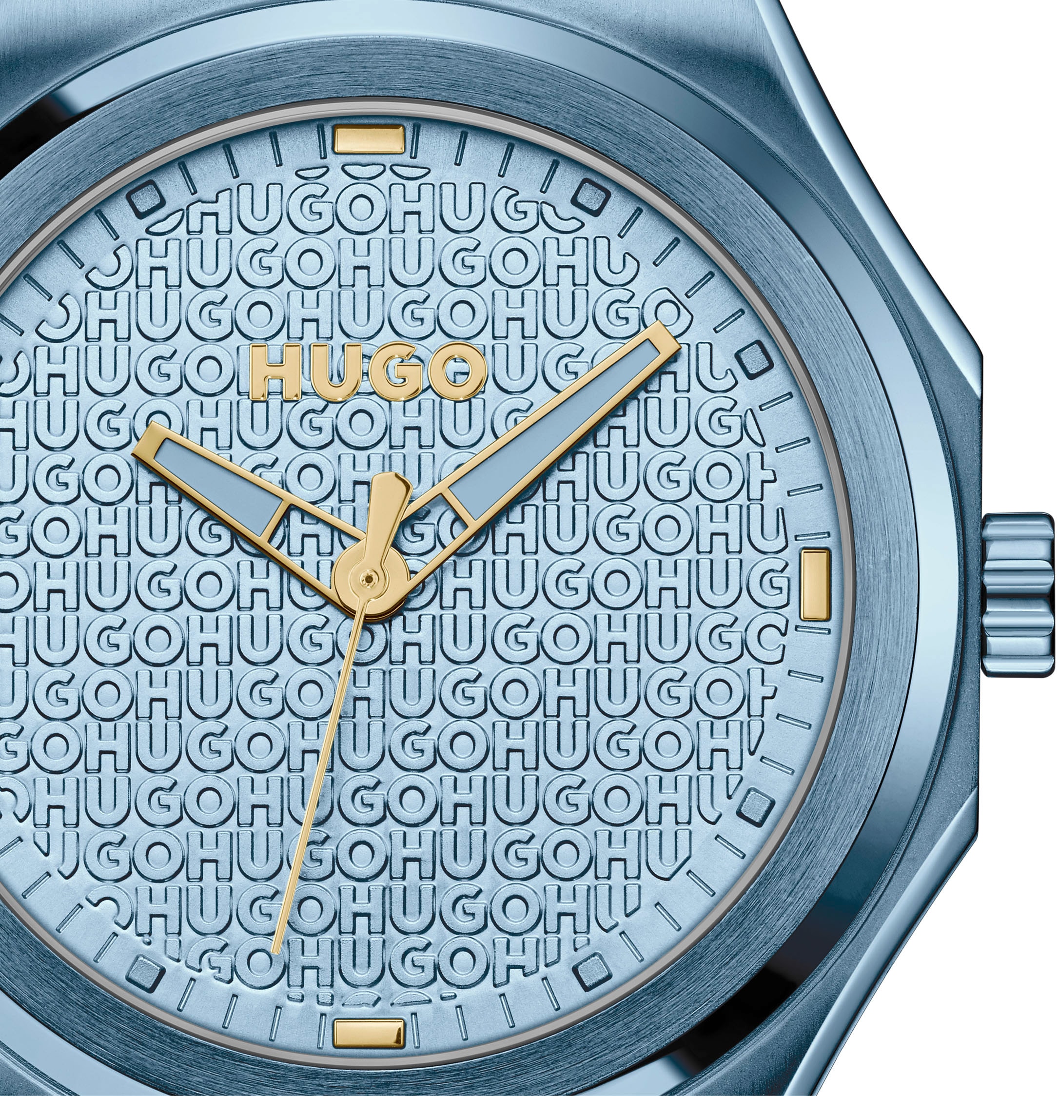 HUGO Quarzuhr »#GRAIL FOR HER«, Armbanduhr, Damenuhr, analog, Edelstahlarmband