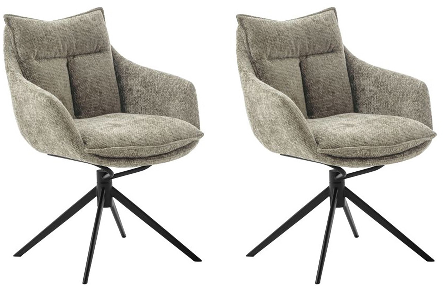 MCA furniture Esszimmerstuhl, Strukturstoff, (2er-Set), drehbar 360°, Dreh- günstig online kaufen