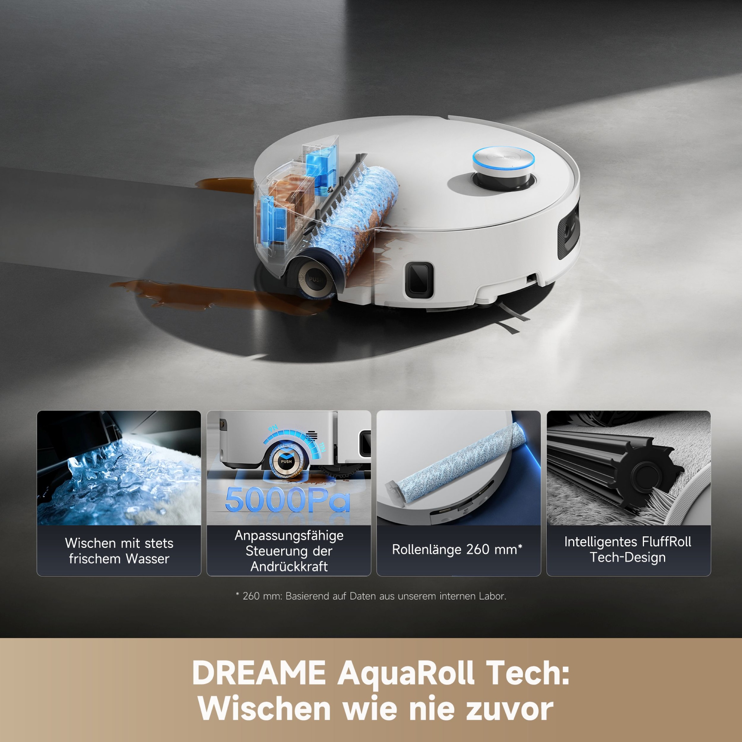 Dreame Nass-Trocken-Saugroboter »Aqua10 Ultra Roller Complete«