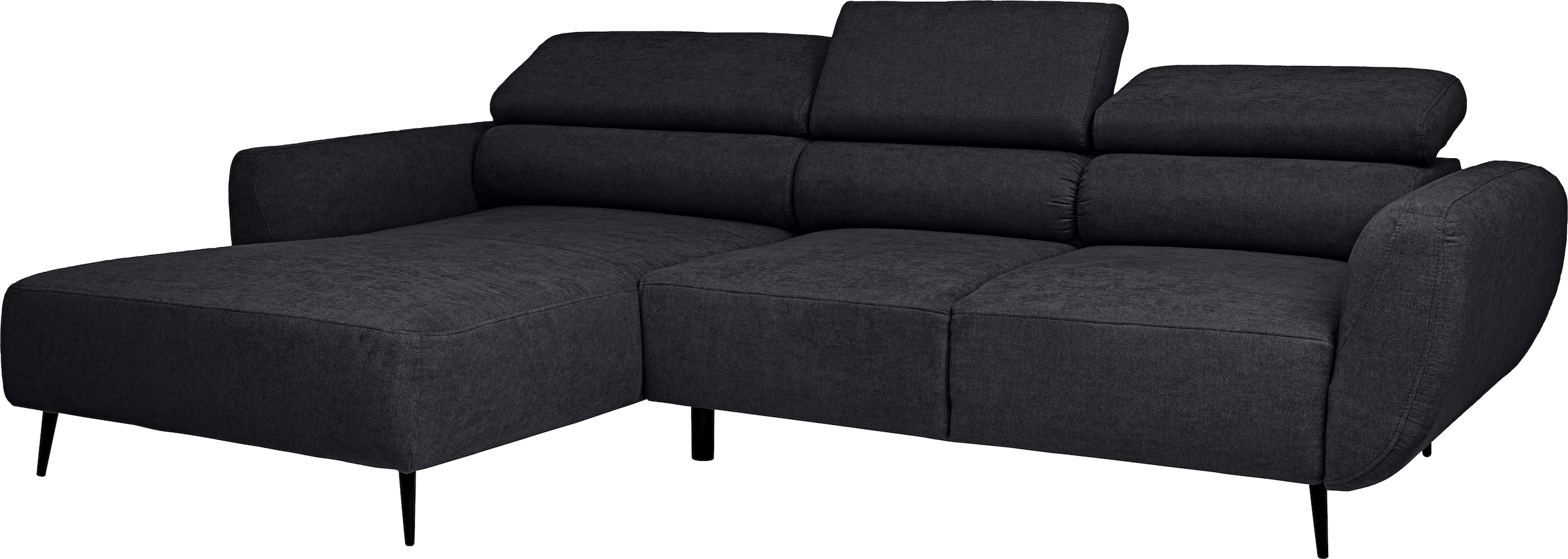 WERK2 Ecksofa »Alisson, mit elektrischer Sitztiefenverstellung, L-Form, Breite 277 cm«, Alisson – flexibler Komfort mit modernem Design und smarten Details.