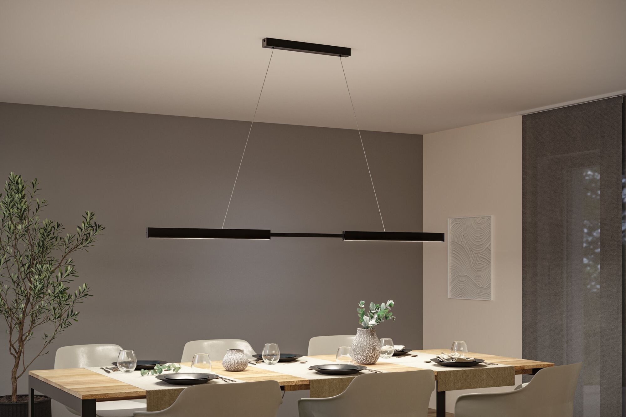 Paulmann LED Pendelleuchte »LED Pendelleuchte Aptare dimmbar«, 2 flammig, M günstig online kaufen