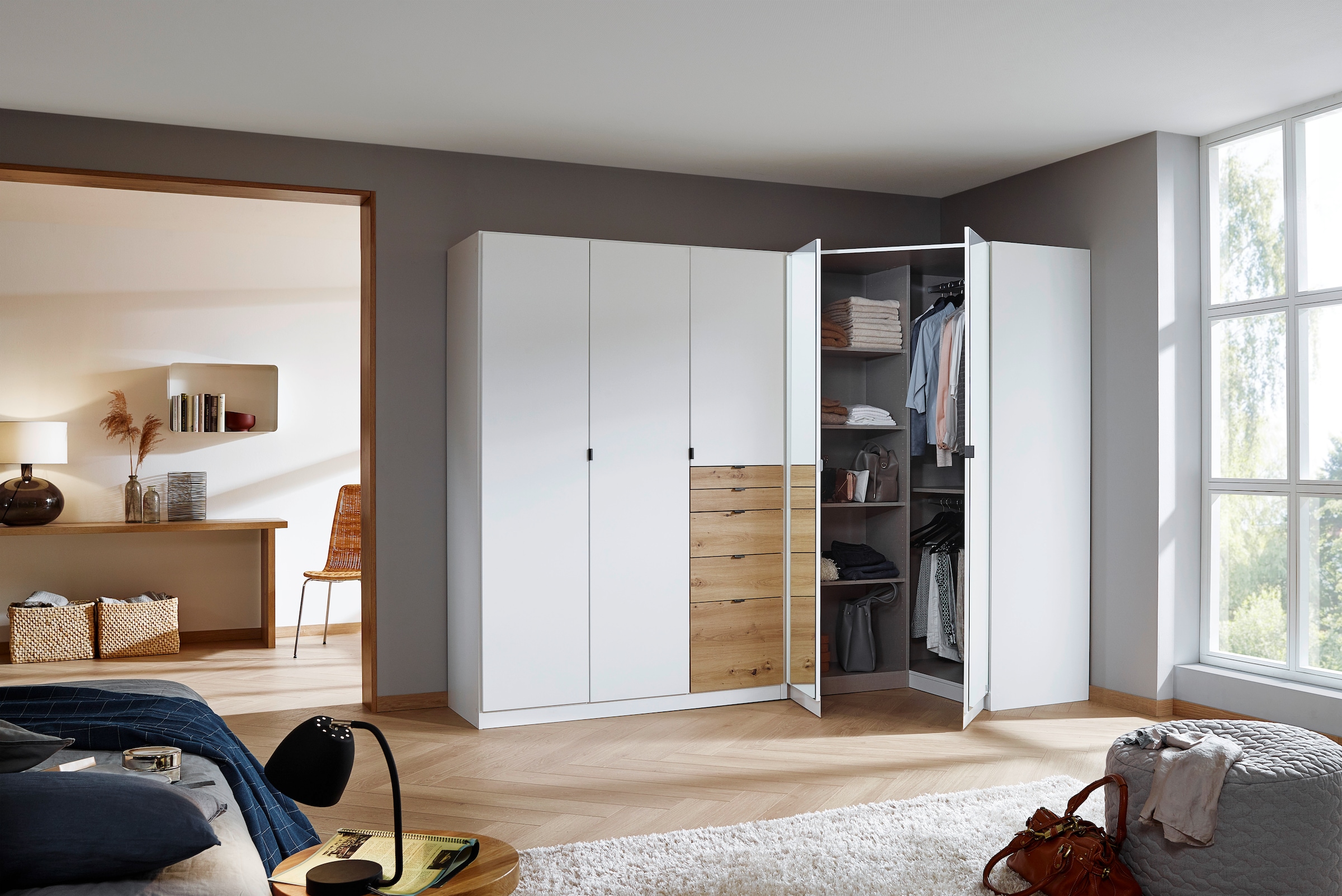 rauch Schrank-Set »Kleiderschrank Schrank Garderobe Wäscheschrank Ankleide ONTARIO« Set, Größe 253x117 cm, 