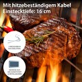 ADE Bratenthermometer »BBQ1903«, digitales Grillthermometer mit LCD Touch-Display, 2 Edelstahlfühler