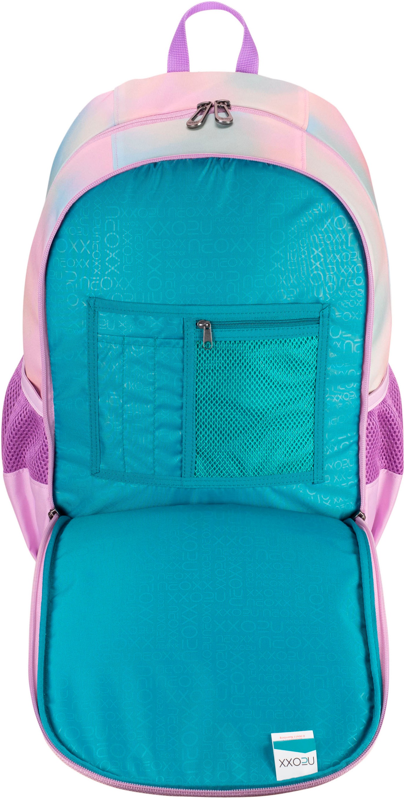 neoxx Schulrucksack »Flow, Candy Party«, teilweise aus recyceltem Material