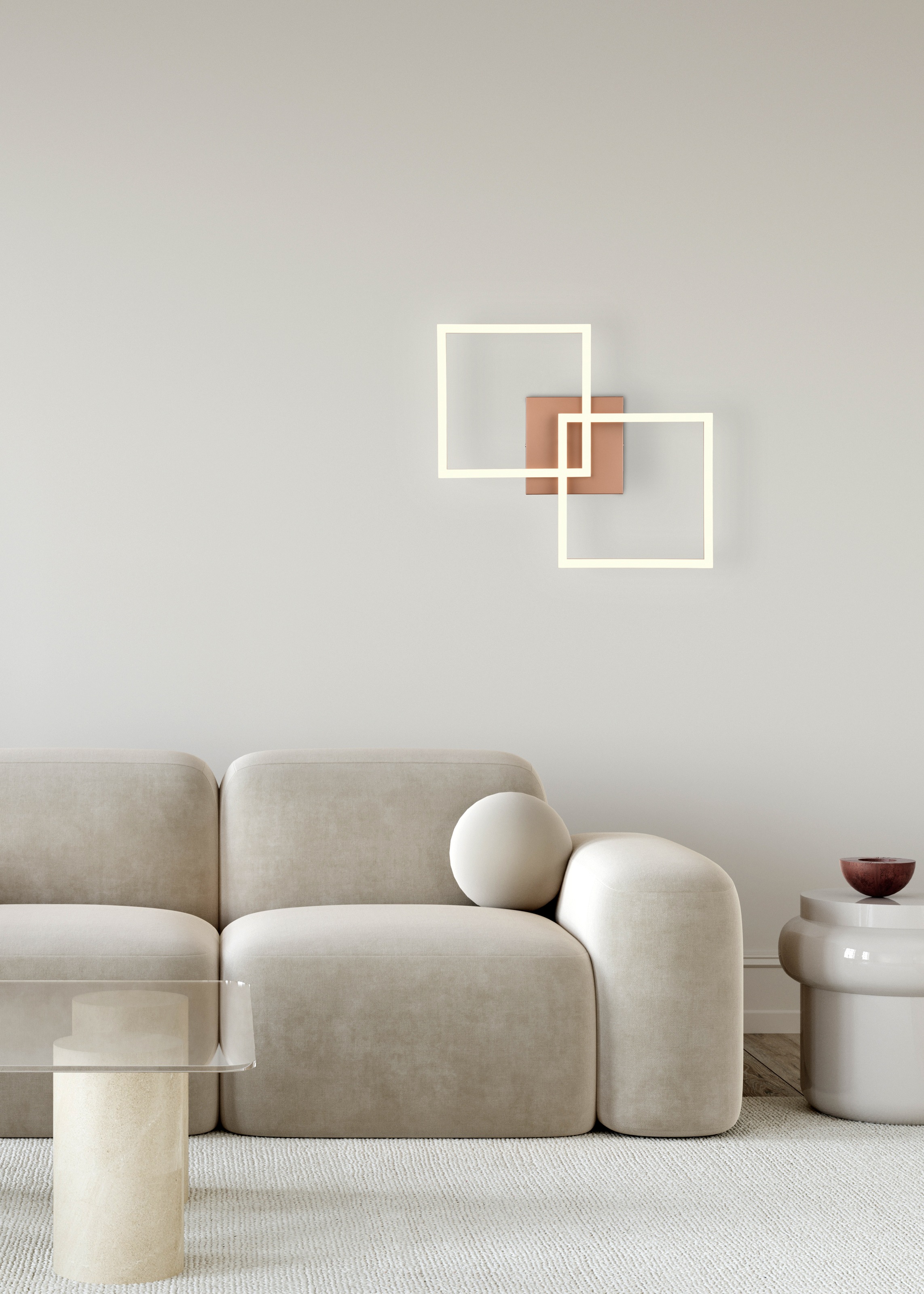 my home LED Deckenleuchte »ANTJE, Deckenlampe, schwenkbare LED-Rechtecke«, günstig online kaufen