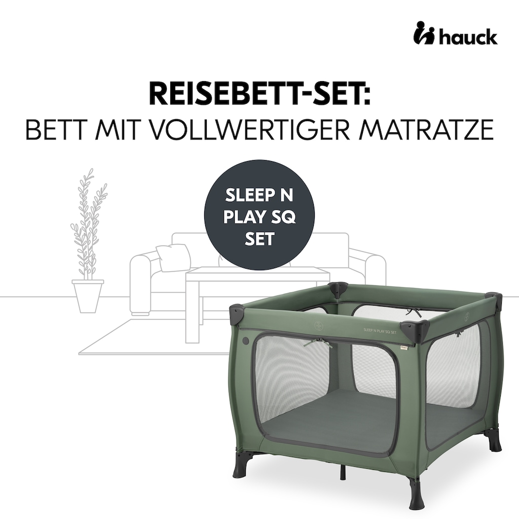 Hauck Baby-Reisebett »Sleep N Play SQ, Set dark green«