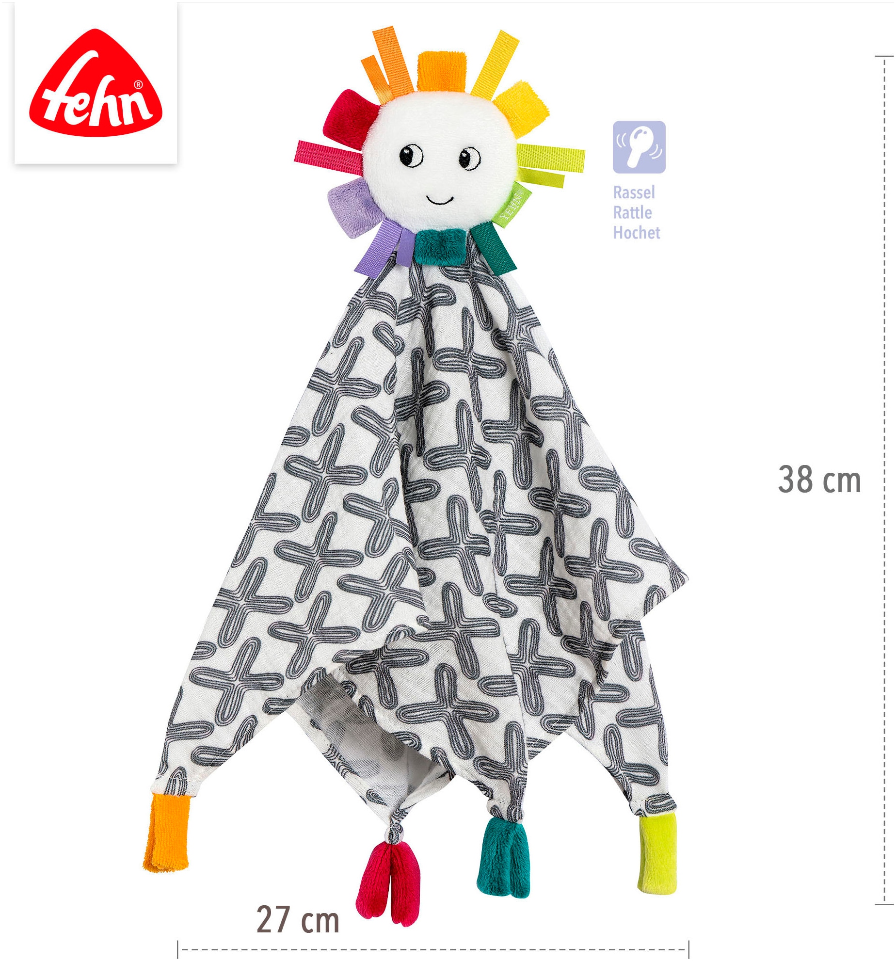 Fehn Kuscheltuch »Musselin-Schmusetuch Sonne«