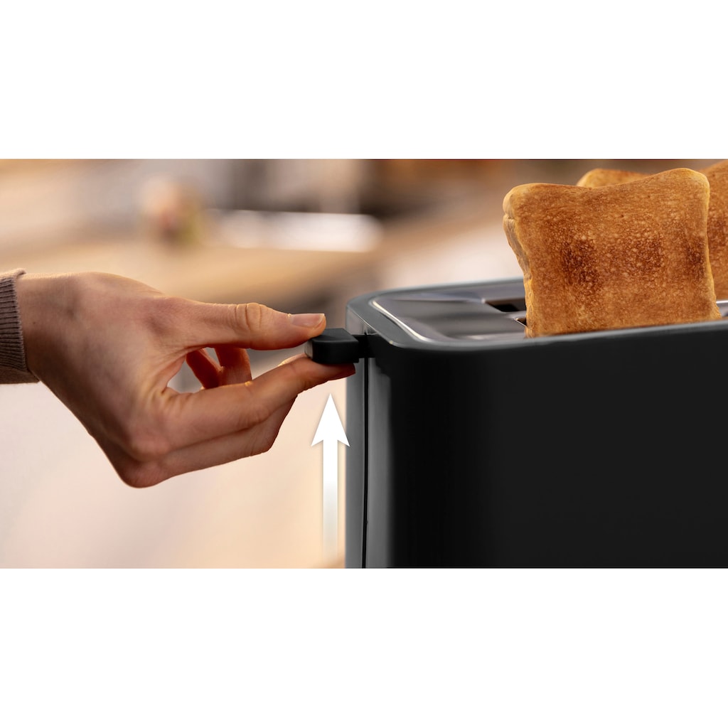 BOSCH Toaster »MyMoment TAT3M123«, 2 Schlitze, für 2 Scheiben, 950 W, entnehmbarer Brötchenaufsatz, Auftaufunktion, Brotzentrierung, AutoOff