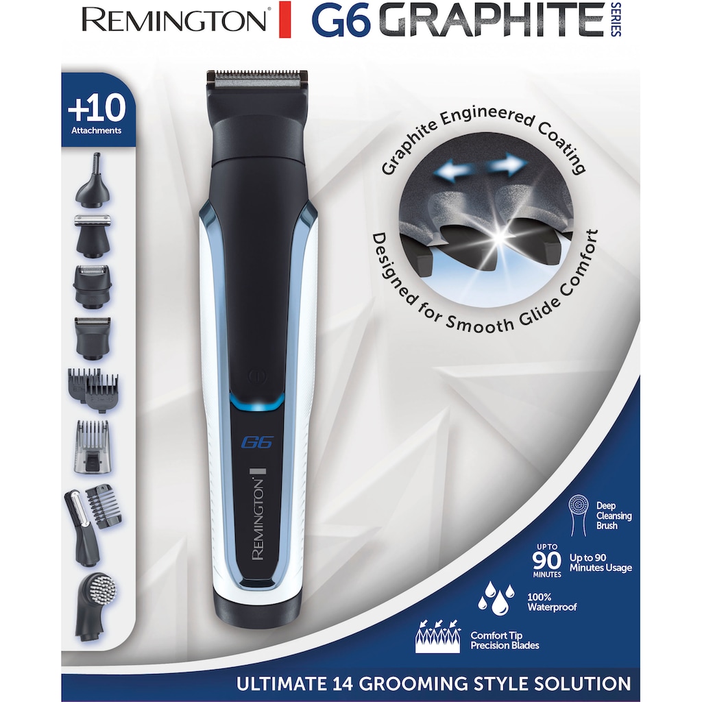 Remington Haar- und Bartschneider »Graphite Series PG 6000«, 9 Aufsätze