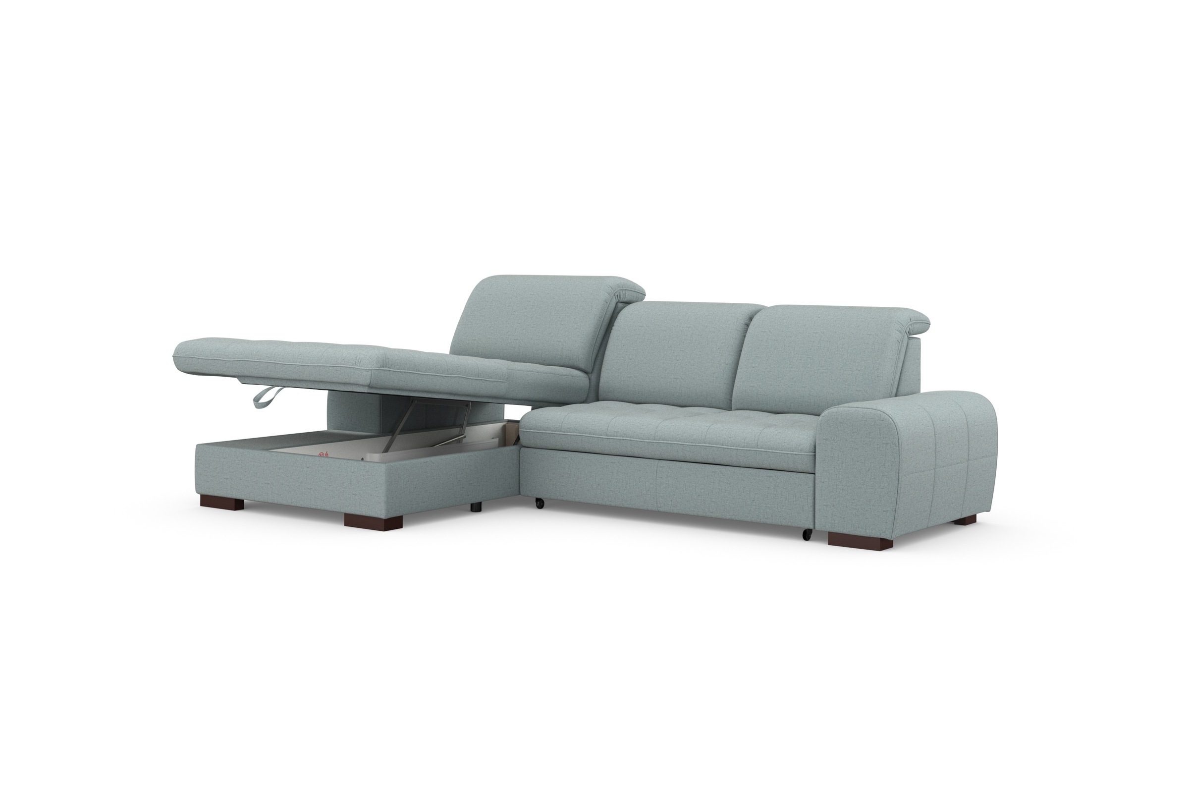 sit&more Ecksofa »Luxor L-Form«, wahlweise mit Bettfunktion, Bettkasten und Kopfteilverstellung