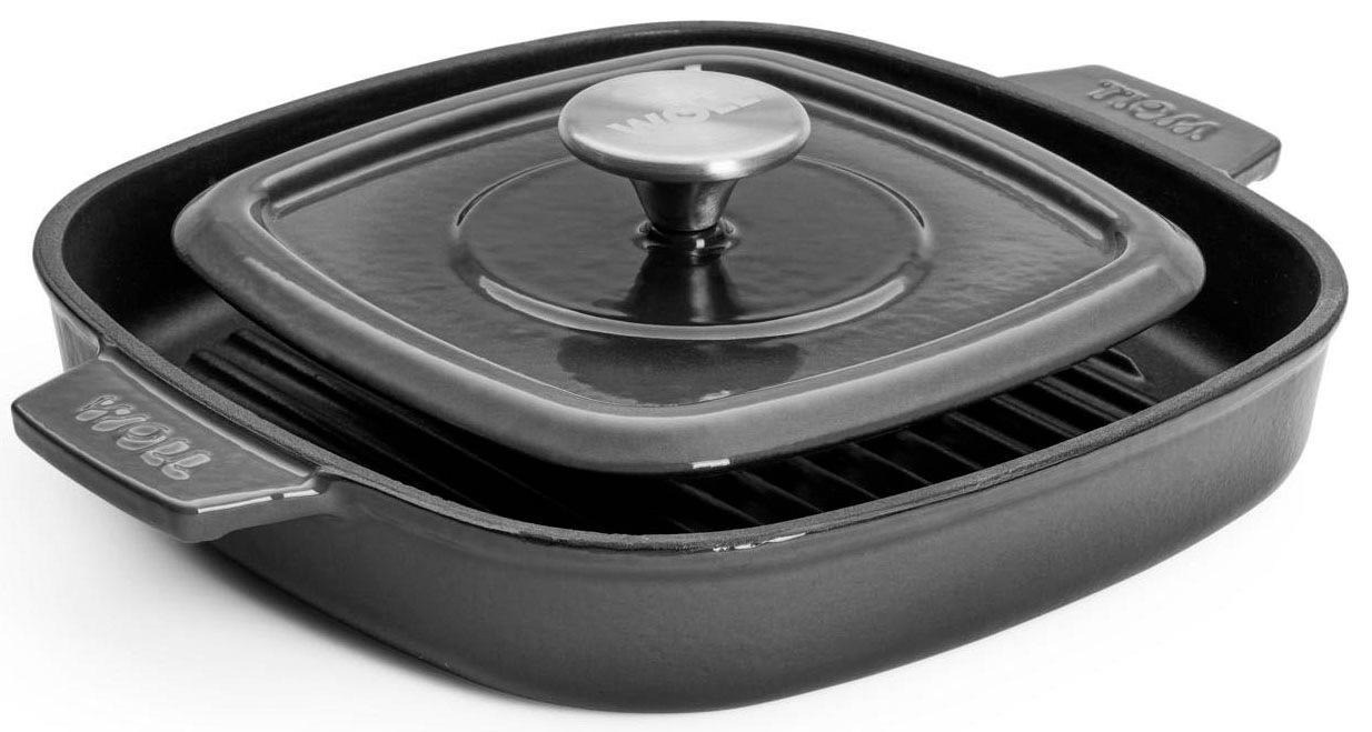 WOLL Grillpfanne »Iron«, Gusseisen, (1 tlg.), 24x24 cm, Induktion
