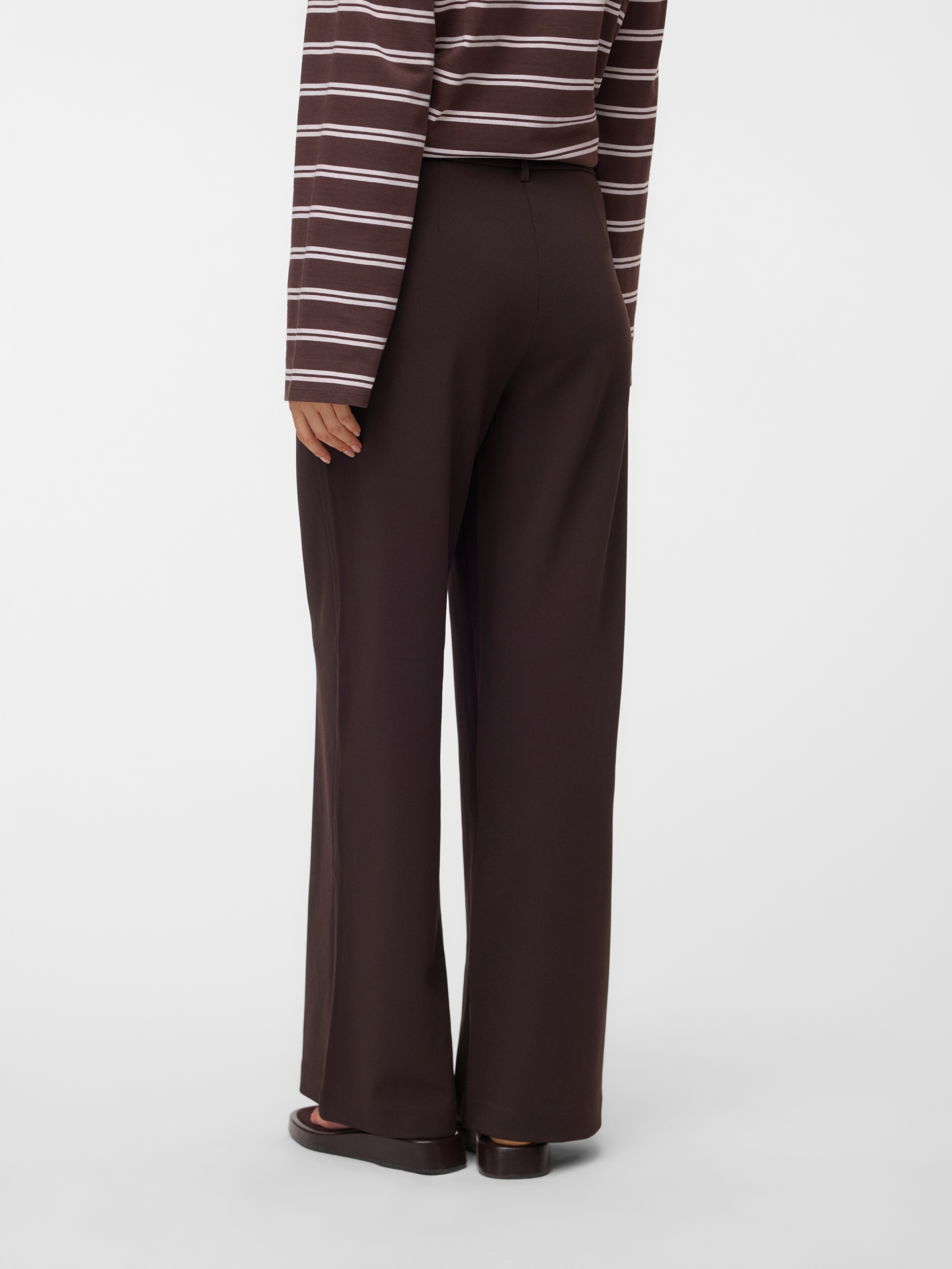 Vero Moda Anzughose »VMZAMIRA MW WIDE PANT NOOS«  Materialmix, wide fit, regular waist