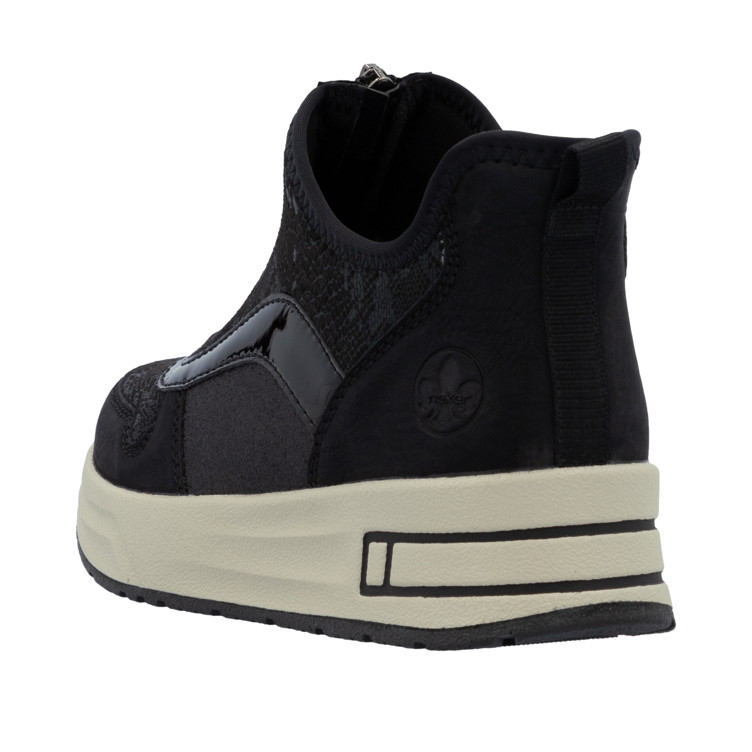 Rieker Sneaker »Ready2GO«, Plateauboots, Stiefelette, High-Top-Sneaker mit Vorderreißverschluss