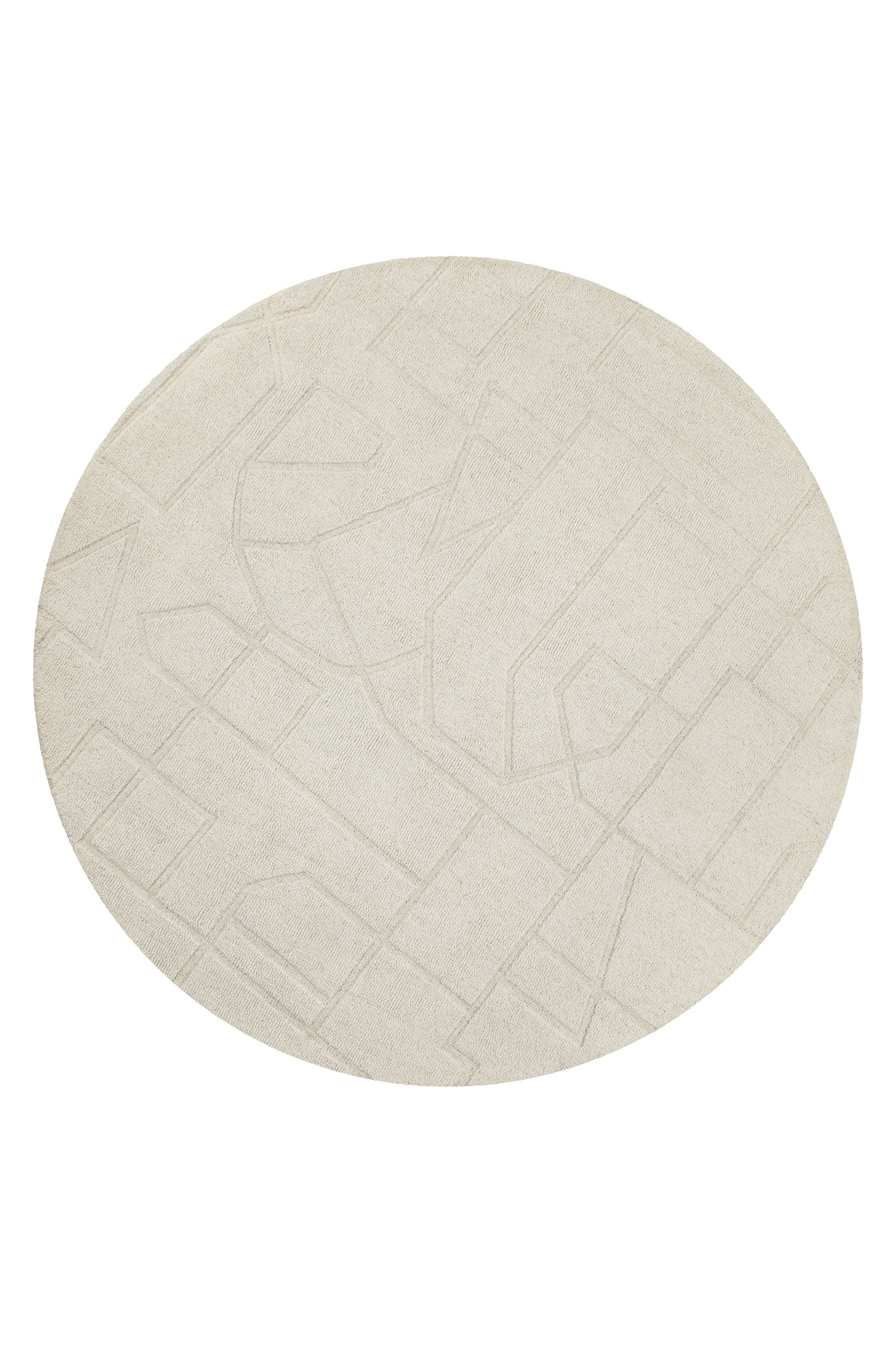 Wecon home Teppich »Hamptons TWENTYEIGHT«, rund, 15 mm Höhe, Kurzflor, Wohnzimmer, Schlafzimmer, elegant, robust, Lineares Design