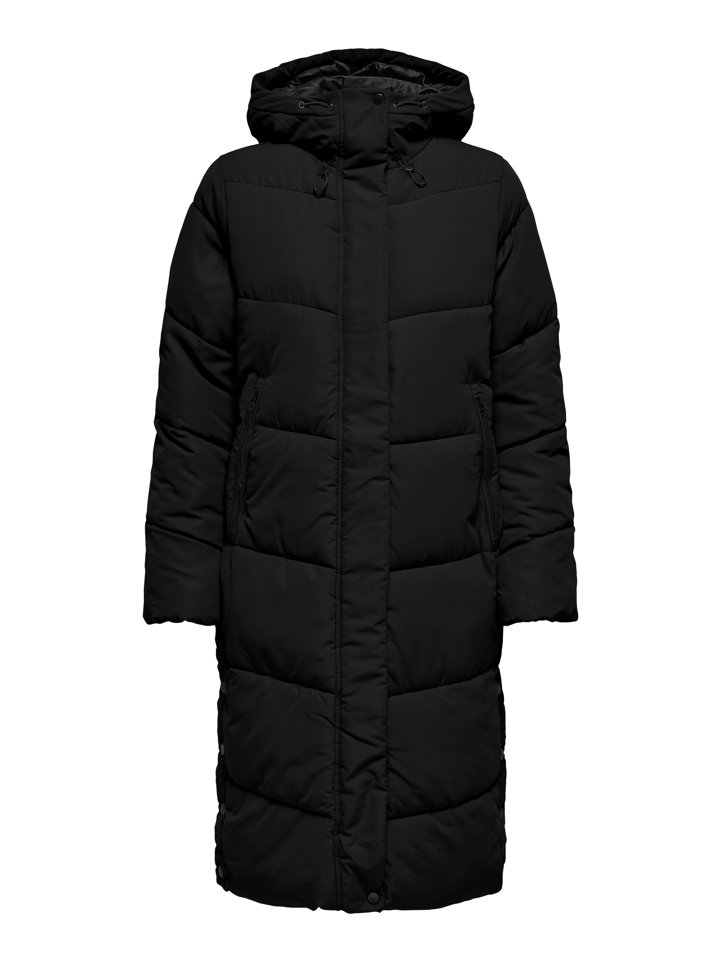 ONLY Steppmantel »ONLMEGAN LIFE LONG PUFFER COAT CS OTW« verdeckter Zipper, Reißverschlusstaschen, winddicht