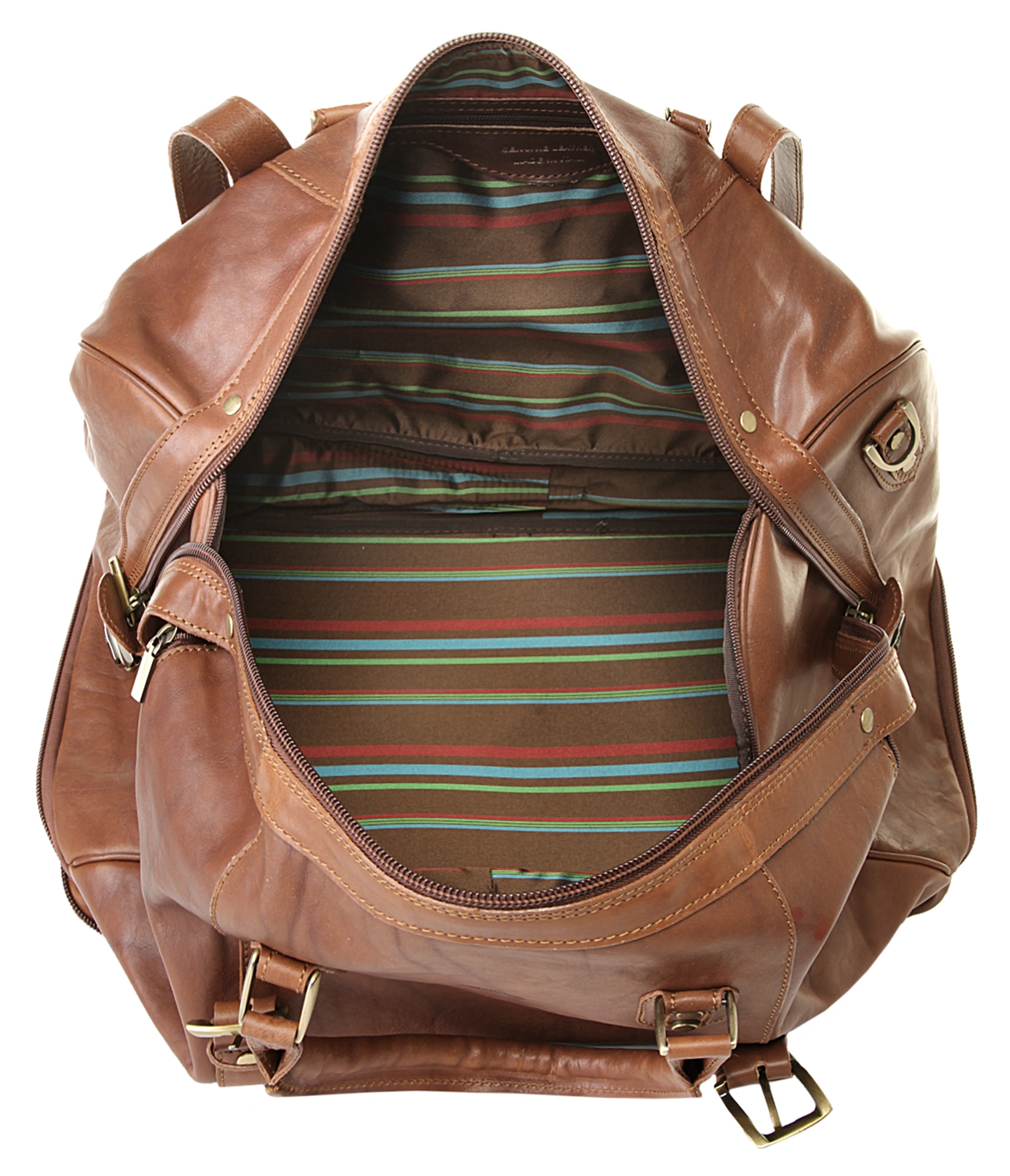 Piké Reisetasche, echt Leder, Made in Italy