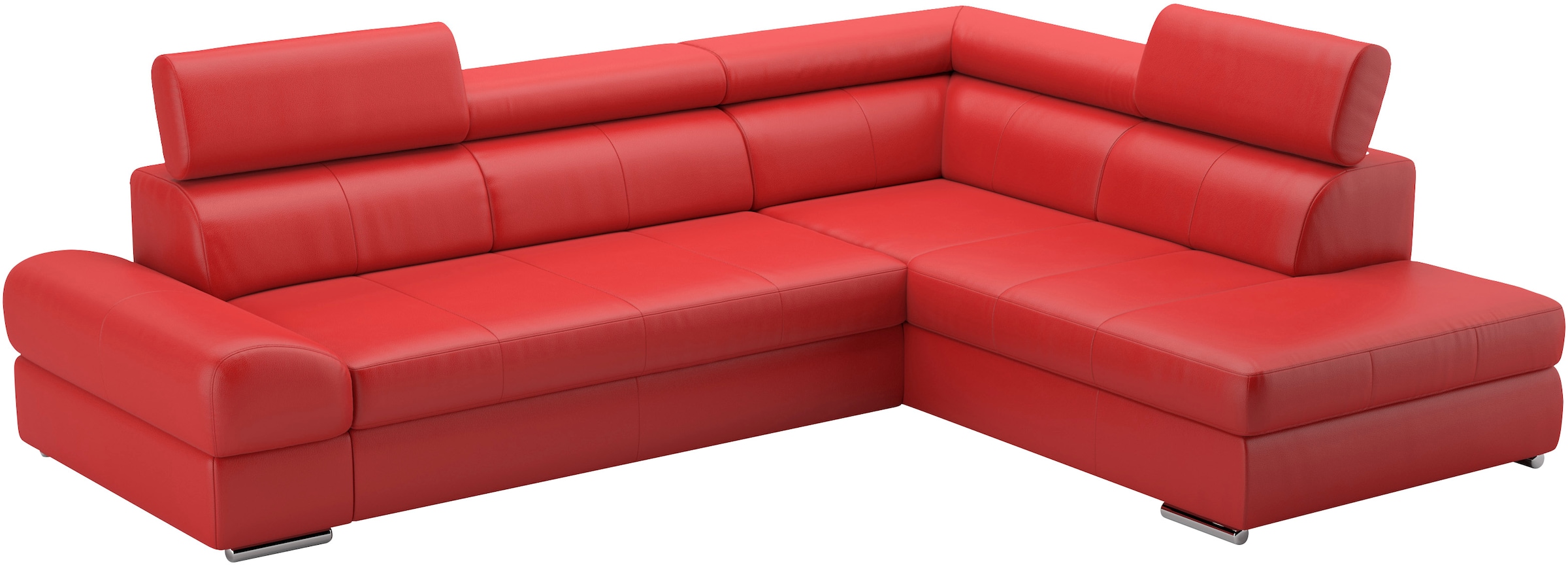 sit&more Ecksofa »Broadway L-Form«, mit verstellbaren Kopfteilen, wahlweise mit Bettfunktion