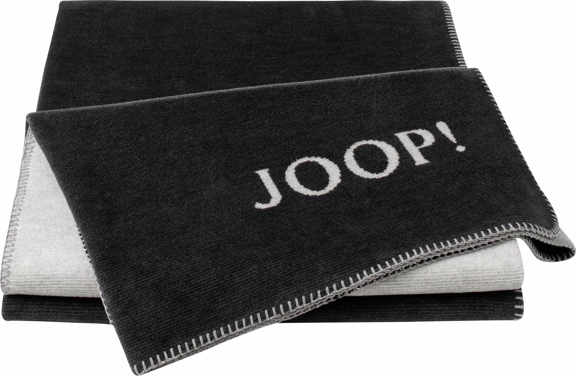 Joop! Wohndecke »JOOP! MELANGE-DOUBLEFACE«, geketteltem Zierstich, Mischgewebe, unifarben kaufen
