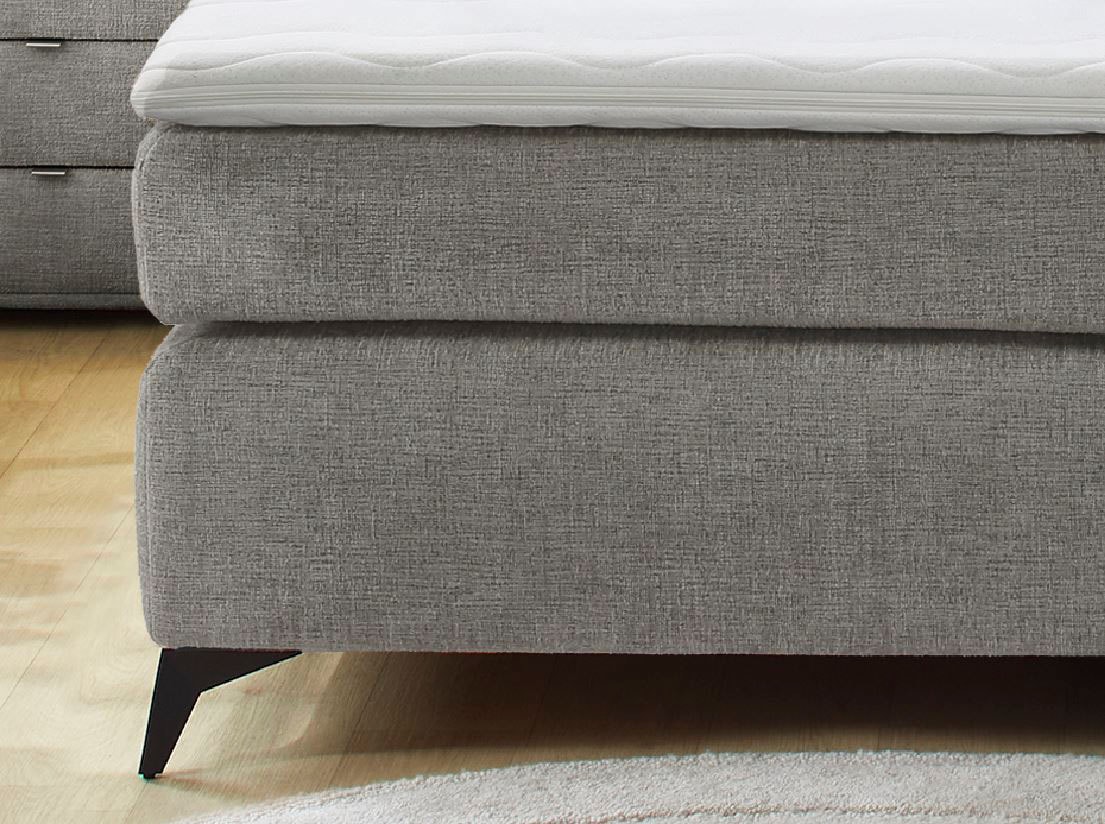 Jockenhöfer Gruppe Boxspringbett »Chalet, inklusive Kissen«, Wende-Bonell-Federkern-Matratze (H2/H3), PU-Schaum Topper