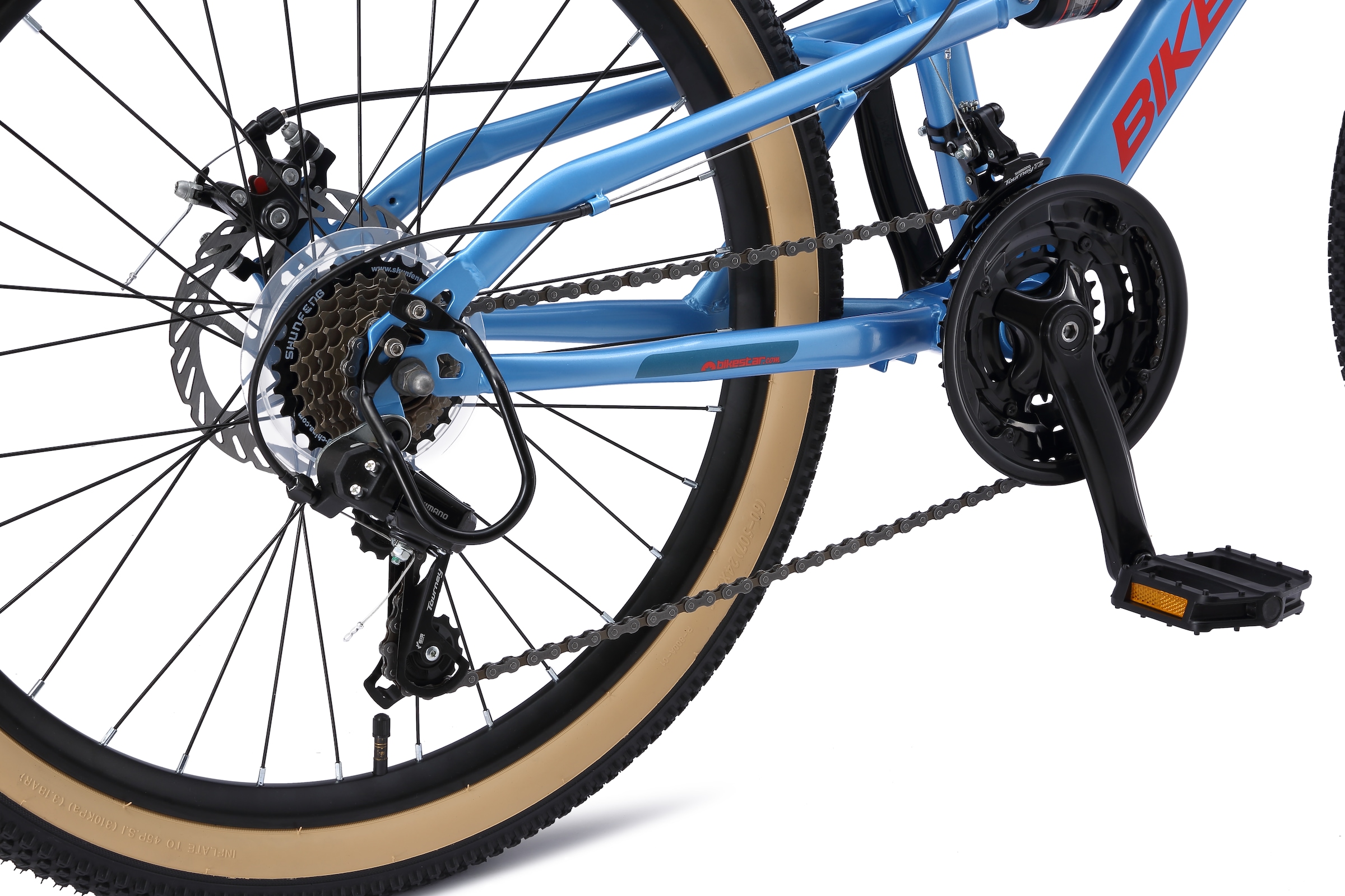 Bikestar Jugendfahrrad 21 Gang Shimano RD-TY21 Schaltwerk Kettenschaltung