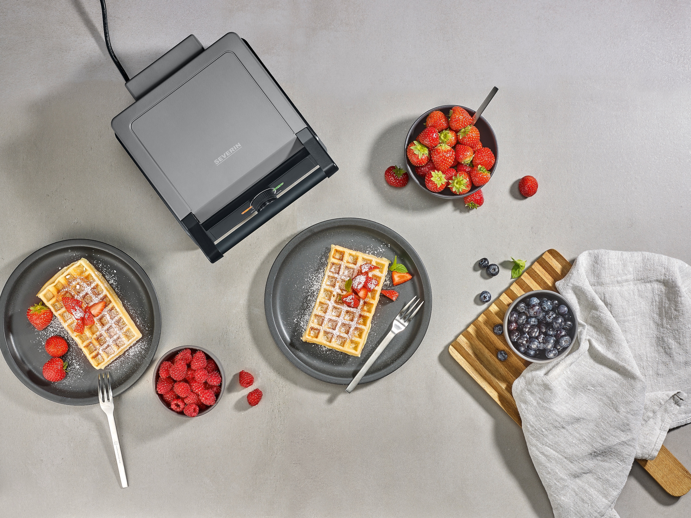Severin Waffeleisen »WA 2125«, 1600 W, Belgisches Waffeleisen