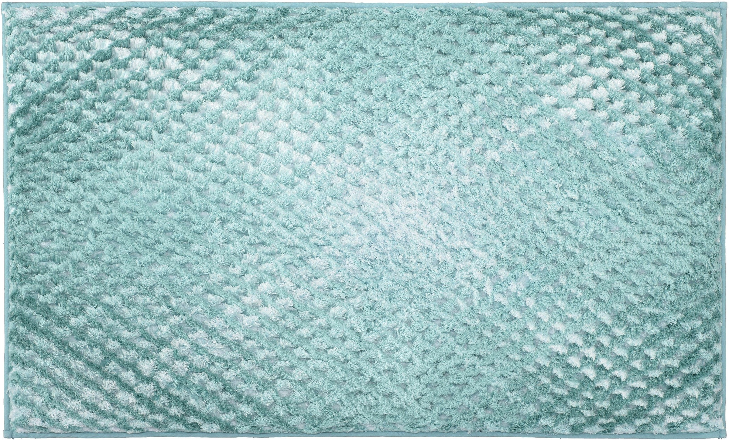 Kleine Wolke Badematte »Cory«, rutschhemmend beschichtet, fußbodenheizungsgeeignet, Badteppich, modischer Farbverlauf, Hoch-Tief Effekt, waschbar