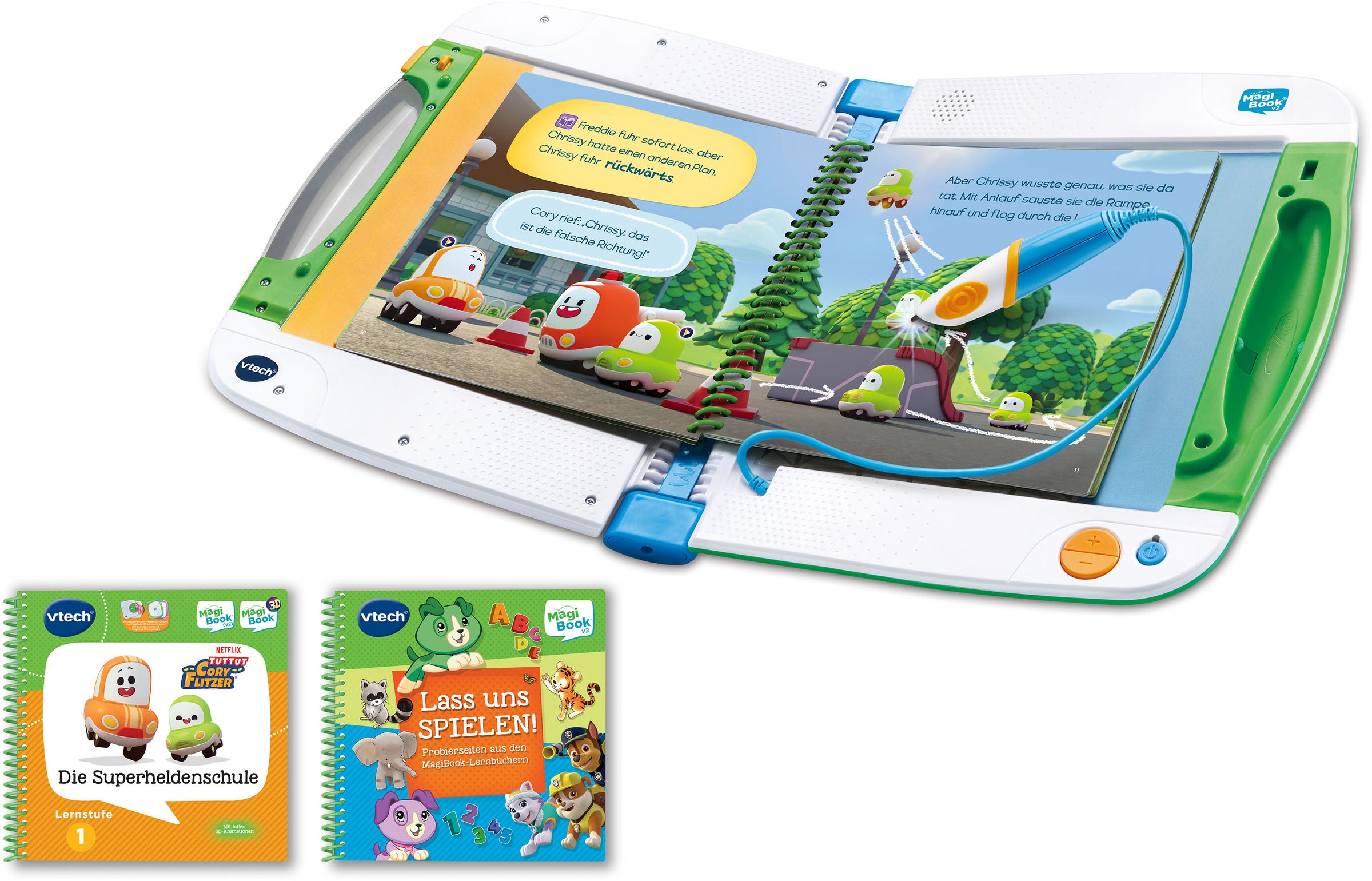 Vtech® Kindercomputer »MagiBook v2, Interaktives Lernbuchsystem,«, mit 2 Lernbüchern