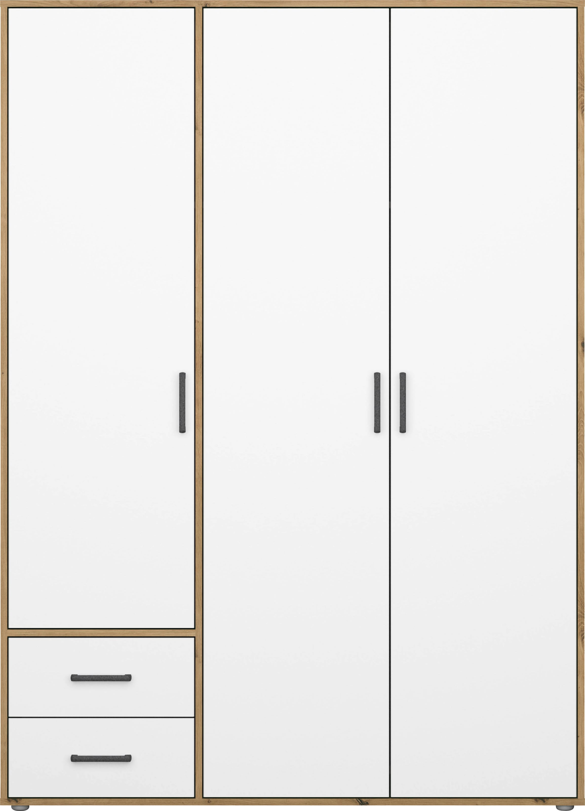 rauch Drehtürenschrank »Voyager, Kleiderschrank mit Außenschubkästen, Garderobe«, (in 3 verschiedenen Ausstattungen BASIC/CLASSIC/PREMIUM), Made in Germany
