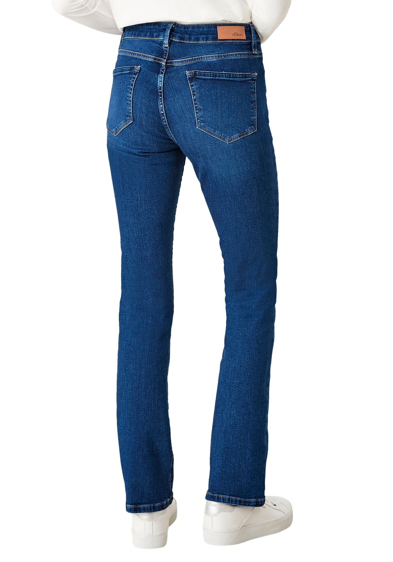 s.Oliver Bootcut-Jeans »BEVERLY«, in Stretch-Qualität, mit Nieten an den Taschen