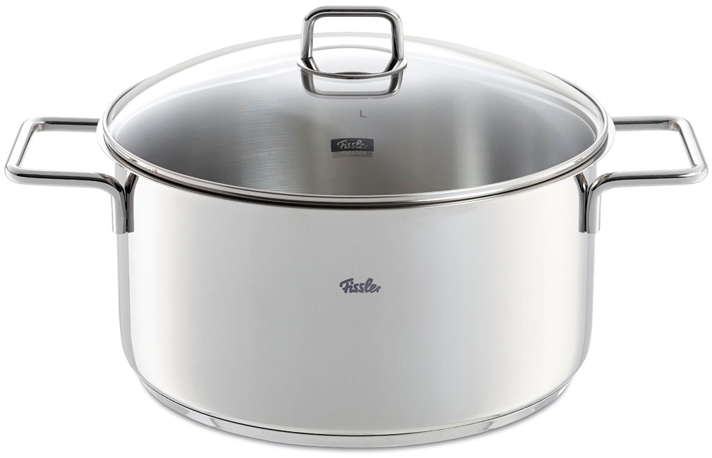 Fissler Topf-Set »LumiTherm« Set, 3 Kochtöpfe, 1 Bratentopf, 1 Stielkasserolle, 9 tlg. Edelstahl 18/10