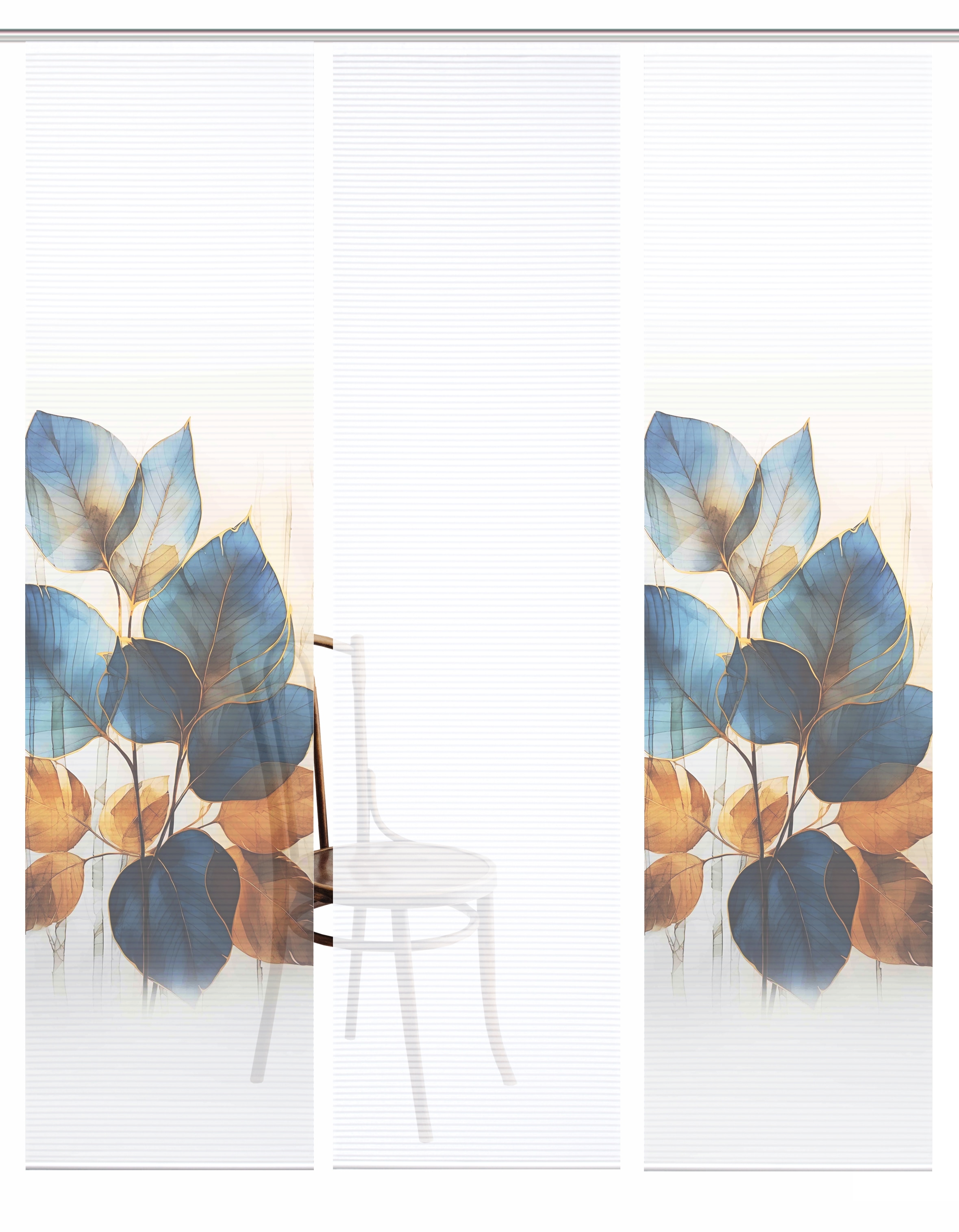 HOME in green Schiebegardine »THALIN« Paneelwagen 3 Stk. tlg. Bambusoptik, SET, recycelt, Digitaldruck