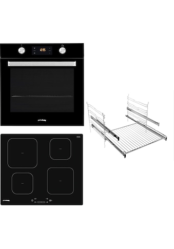 Backofen-Set »BAKO Turn&Cook 470 BLACK«, PBWR6 OP8V2 BLG, mit Teilauszug,...