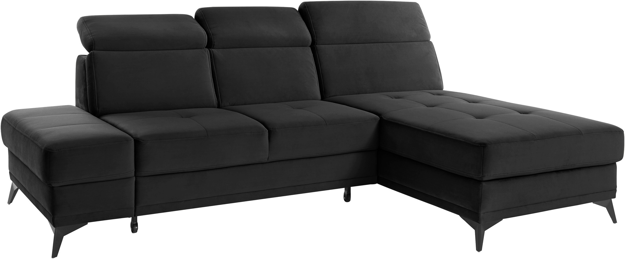 INOSIGN Ecksofa »Cardiz L-Form«, inkl.Kopfteilverstellung und Federkern wahlweise mit Bettfunktion