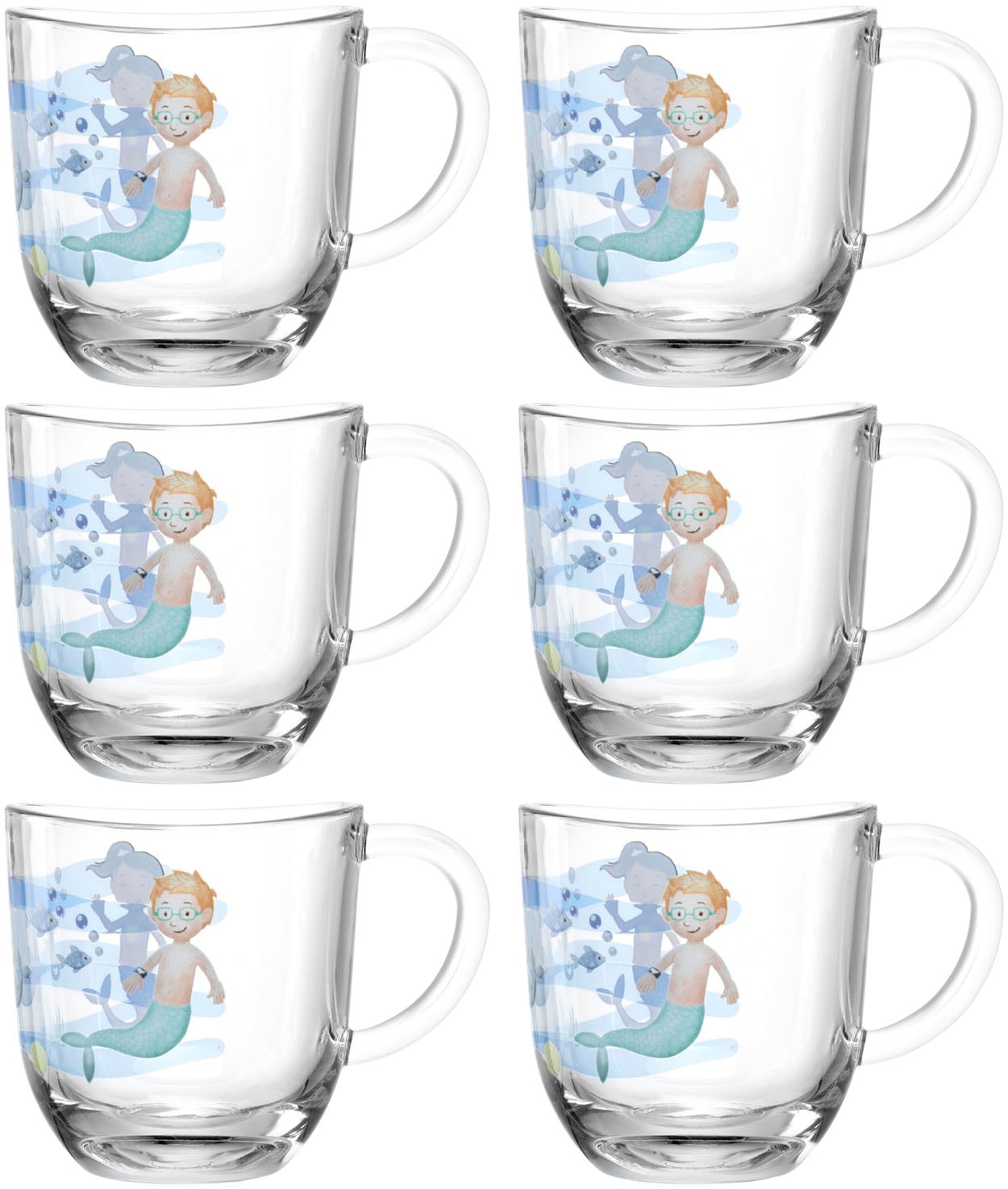 LEONARDO Tasse »Meer BAMBINI AVVENTURA«, (Set, 6 tlg.), 280 ml, 6-teilig günstig online kaufen