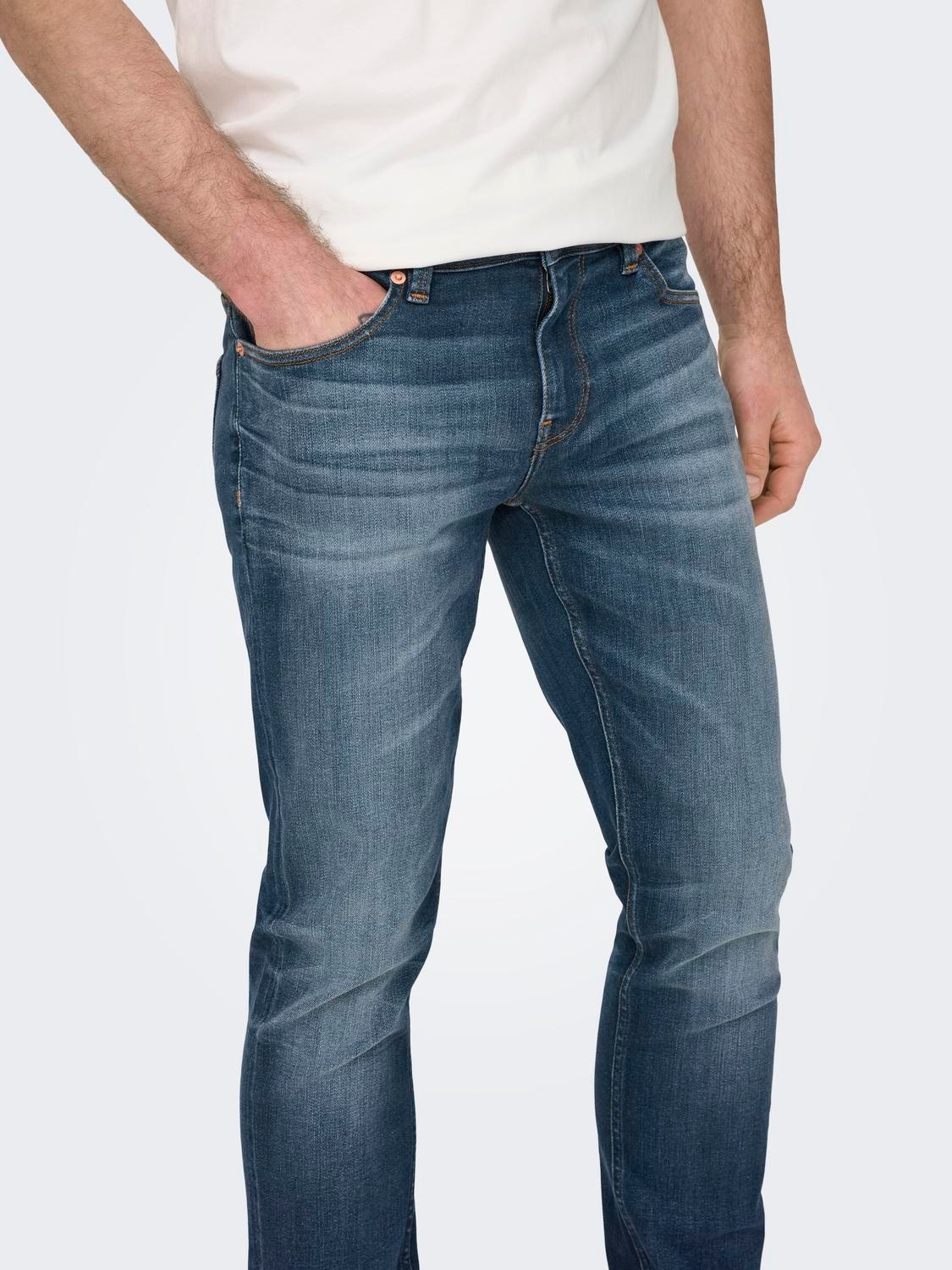 ONLY & SONS Slim-fit-Jeans »OS ONSLOOM SLIM BLUE GREY 40«, mit Destroyed Effekt