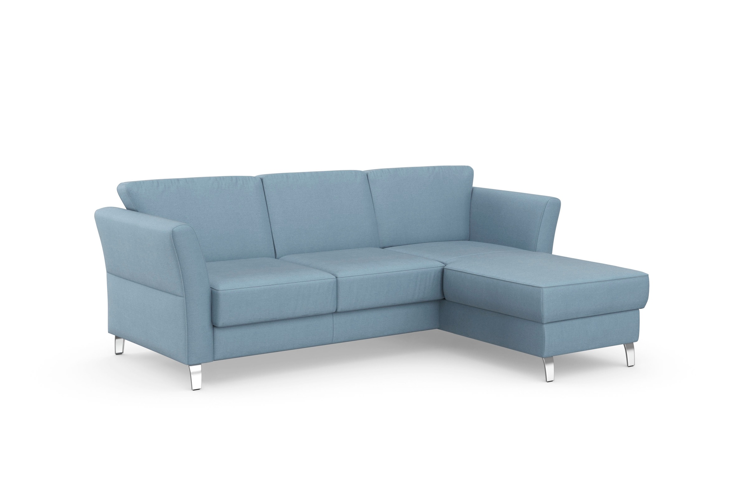 sit&more Ecksofa »Visby L-Form«, wahlweise mit Bettfunktion und Bettkasten, frei im Raum stellbar