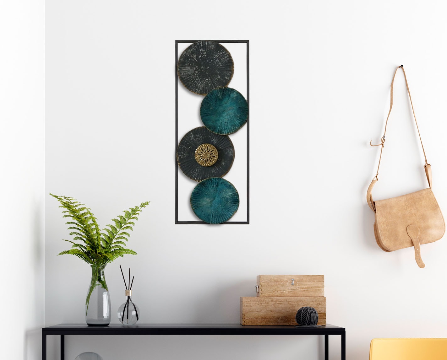 Bönninghoff Metallbild »ABSTRAKT – ORNAMENTE 20x50 cm – Deko modern«