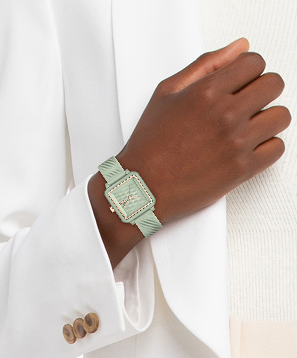 Lacoste Quarzuhr »LACOSTE.12.12 FLOW«, Armbanduhr, Damenuhr, analog, Silikonarmband