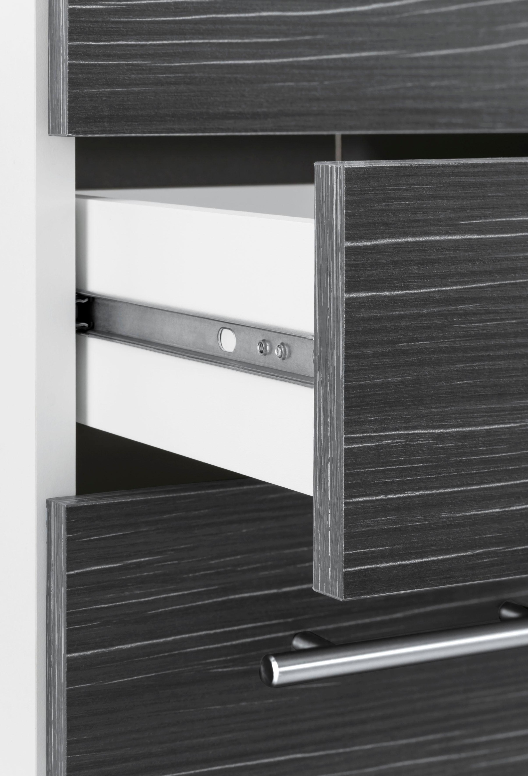 Schildmeyer Hochschrank »Emmi«, Breite 30 cm, Metallgriffe, mit 2 Schubkästen