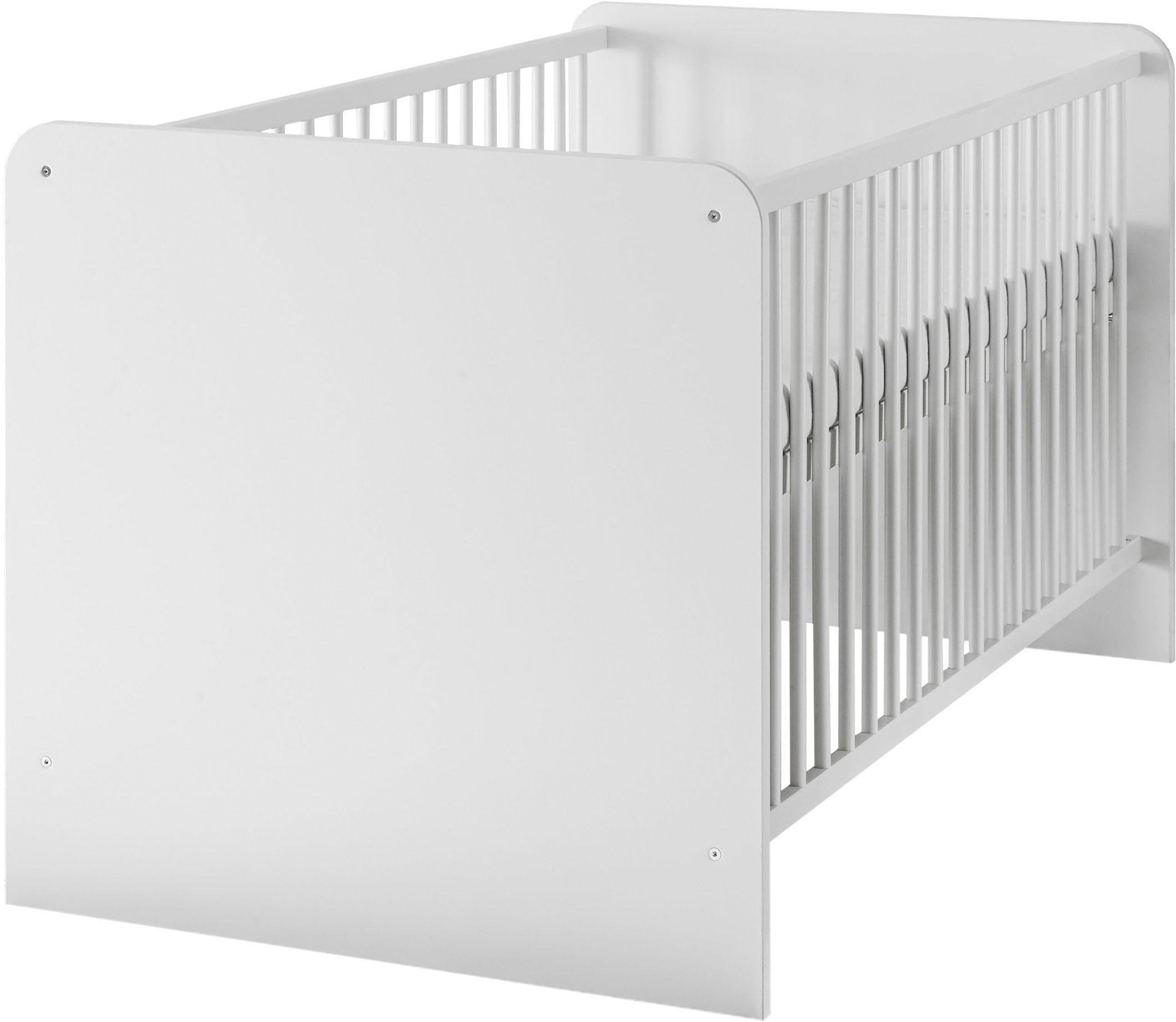 Begabino Babyzimmer-Komplettset »Bibo«, (Set, 3 tlg., Bett, Wickelkommode, Schrank), Bett + Wickelkommode + 2-trg. Schrank