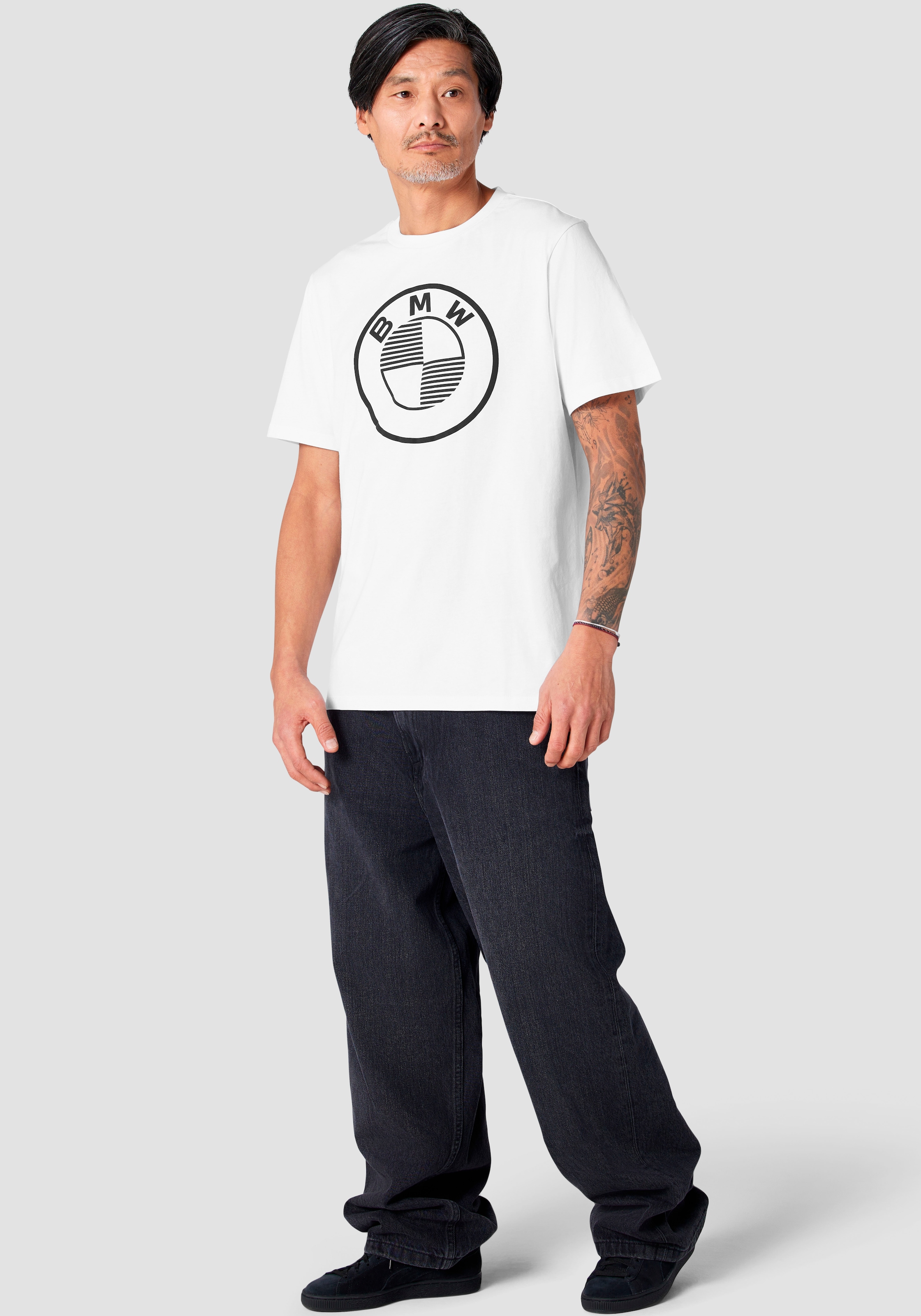 BMW T-Shirt mit auffälligem Logo-Print