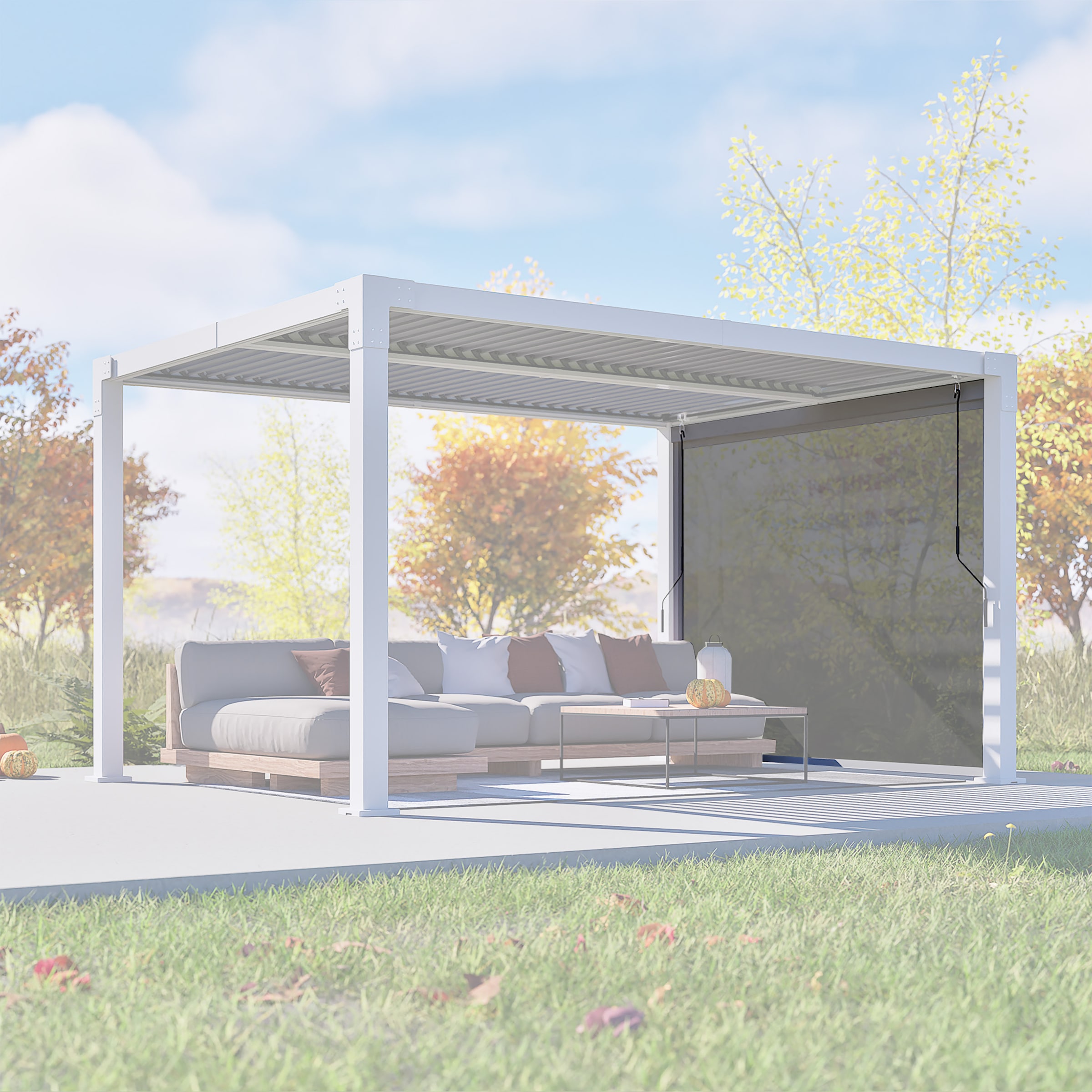 Sojag Pavillonseitenteil »Hana Seitenteil 10 Grau« Zubehör für Pavillon Hana 1013