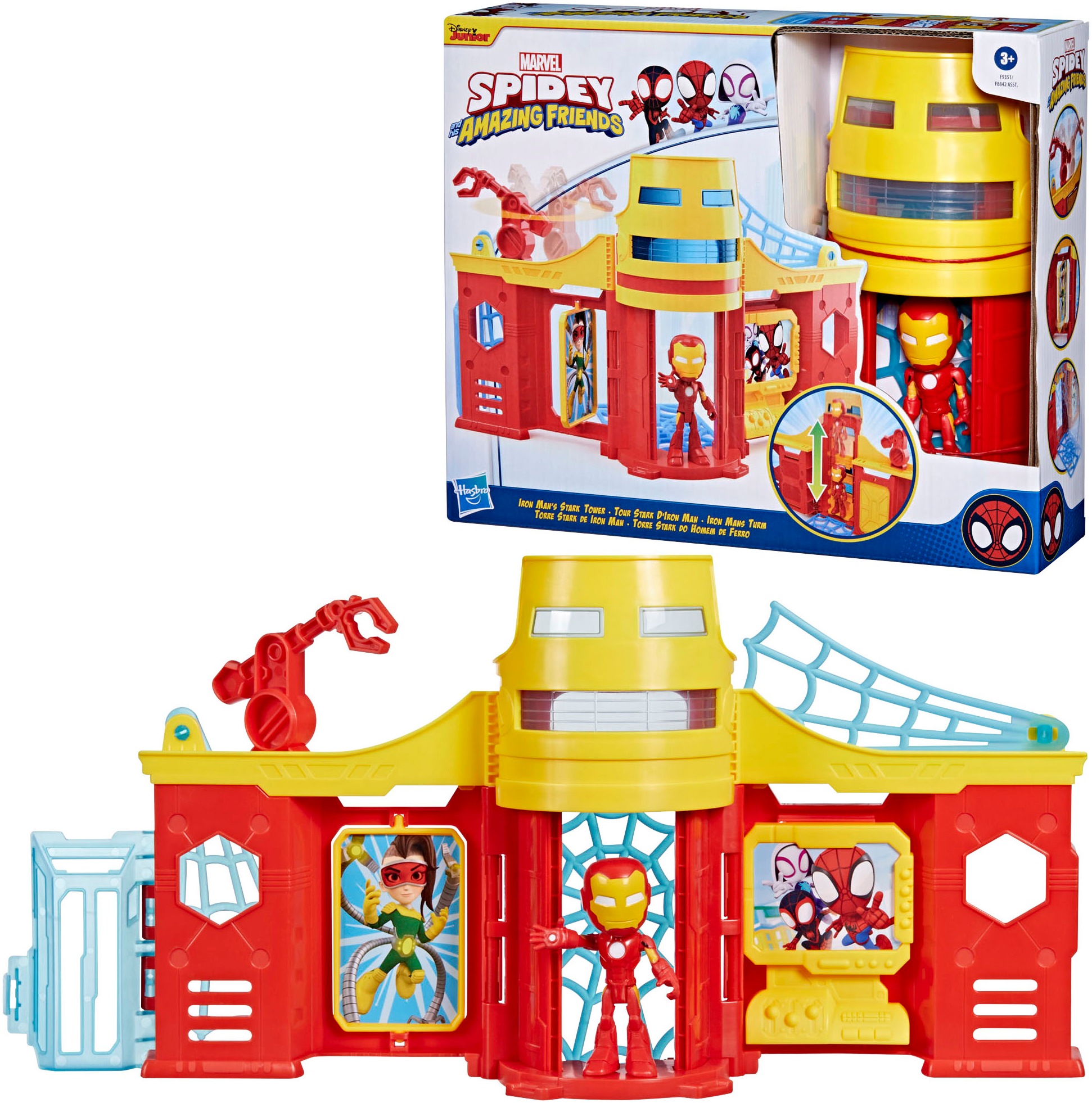 Hasbro Spielwelt »Marvel Spidey und seine Super-Freunde, Iron Mans Turm«, inklusive Figur