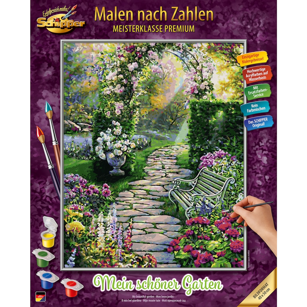 Schipper Malen nach Zahlen »Meisterklasse Premium - Mein schöner Garten«