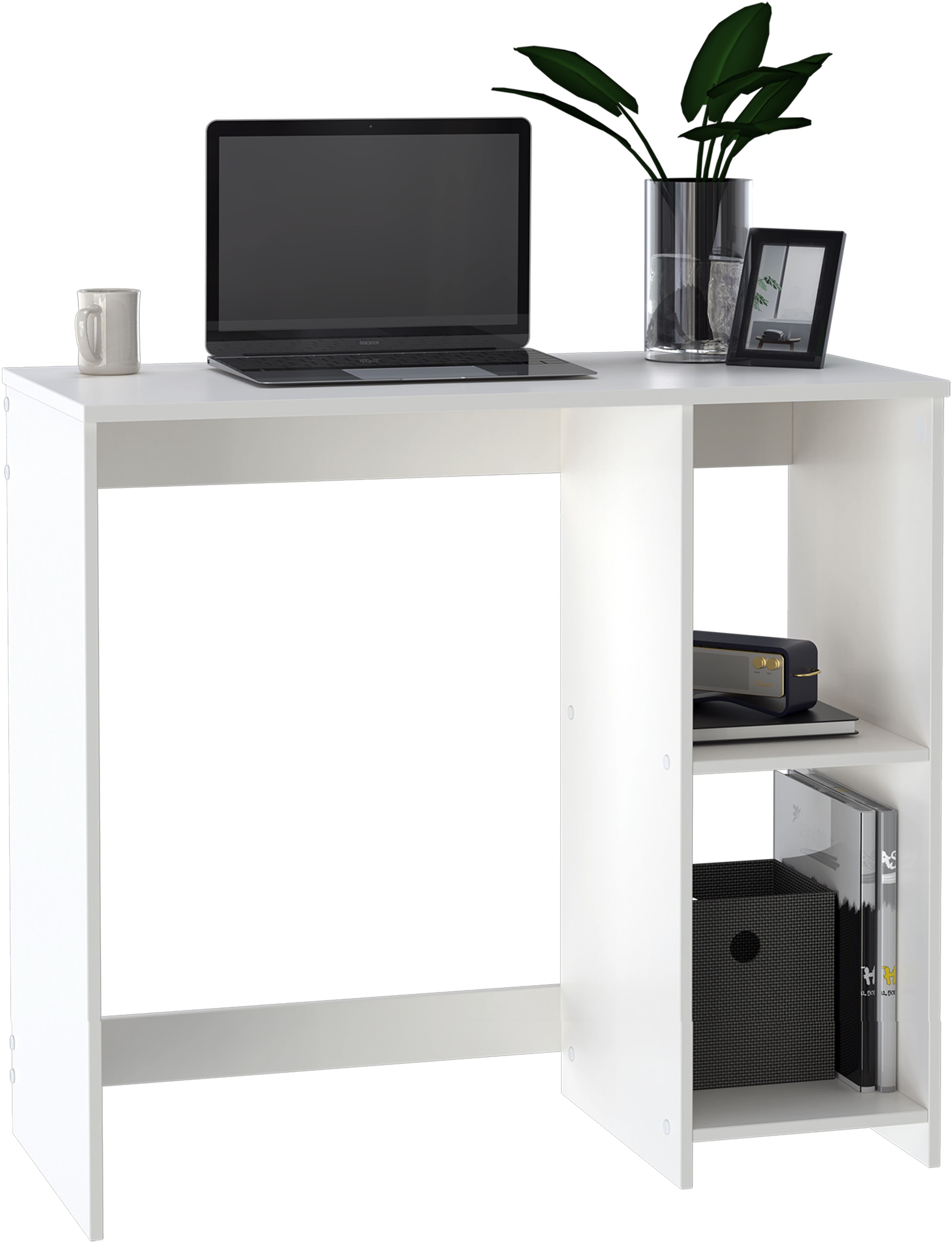 INOSIGN Schreibtisch »BAKAR, Laptoptisch, Computertisch,«, 2 offene Fächer, günstig online kaufen