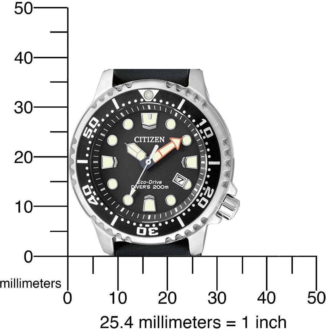 Citizen Taucheruhr »Promaster Marine Eco-Drive Diver 200m«, Armbanduhr, Damenuhr, Solar, bis 20 bar wassserdicht, Datum