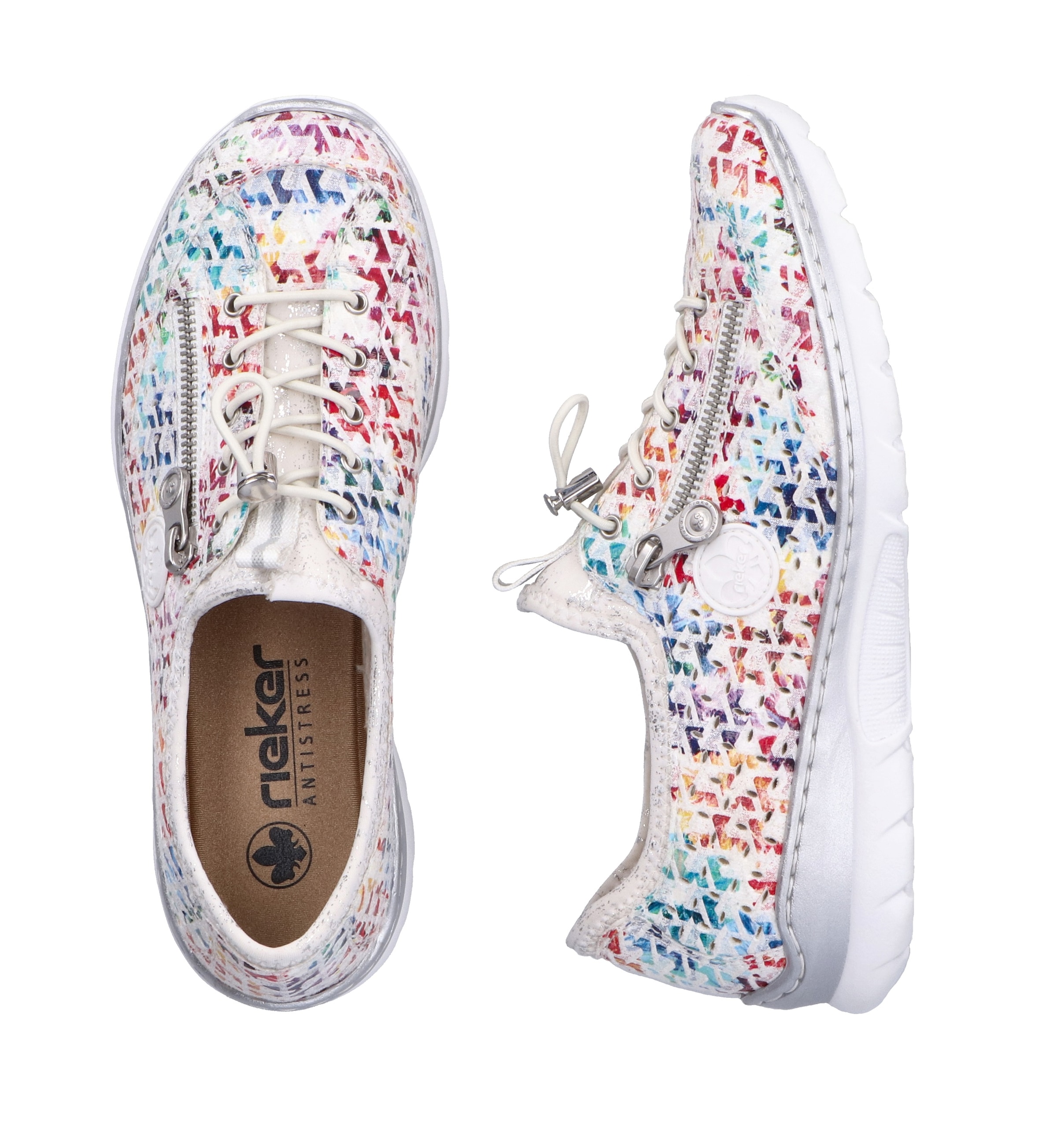Rieker Slip-On Sneaker, Schlupfschuh, Freizeitsneaker, Halbschuh mit MemoSoft-Ausstattung