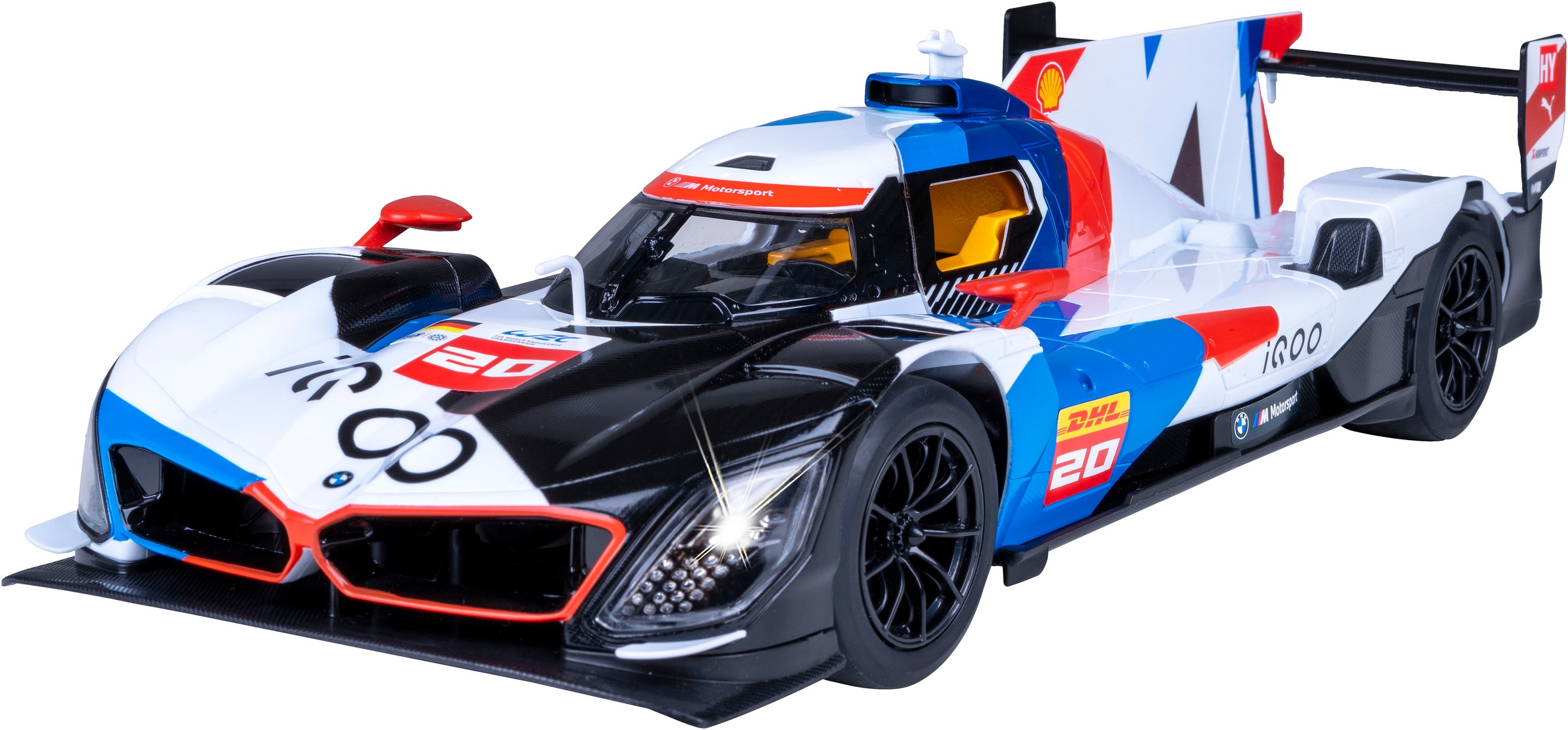 Jamara RC-Auto »BMW M Hybrid V8 LMDH 1:14 weiß 2,4GHz«, mit LED Licht