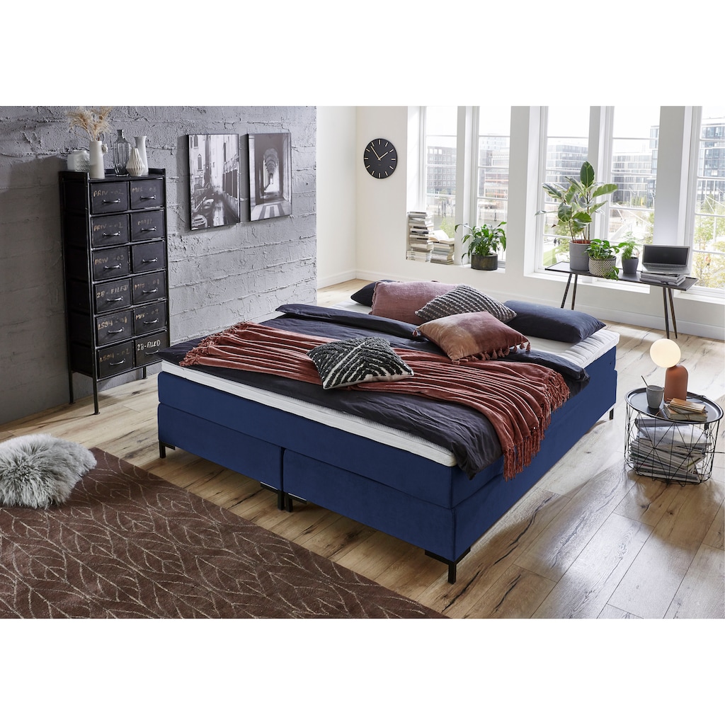 ATLANTIC home collection Boxspringbett »Romy«, ohne Kopfteil, frei im Raum stellbar