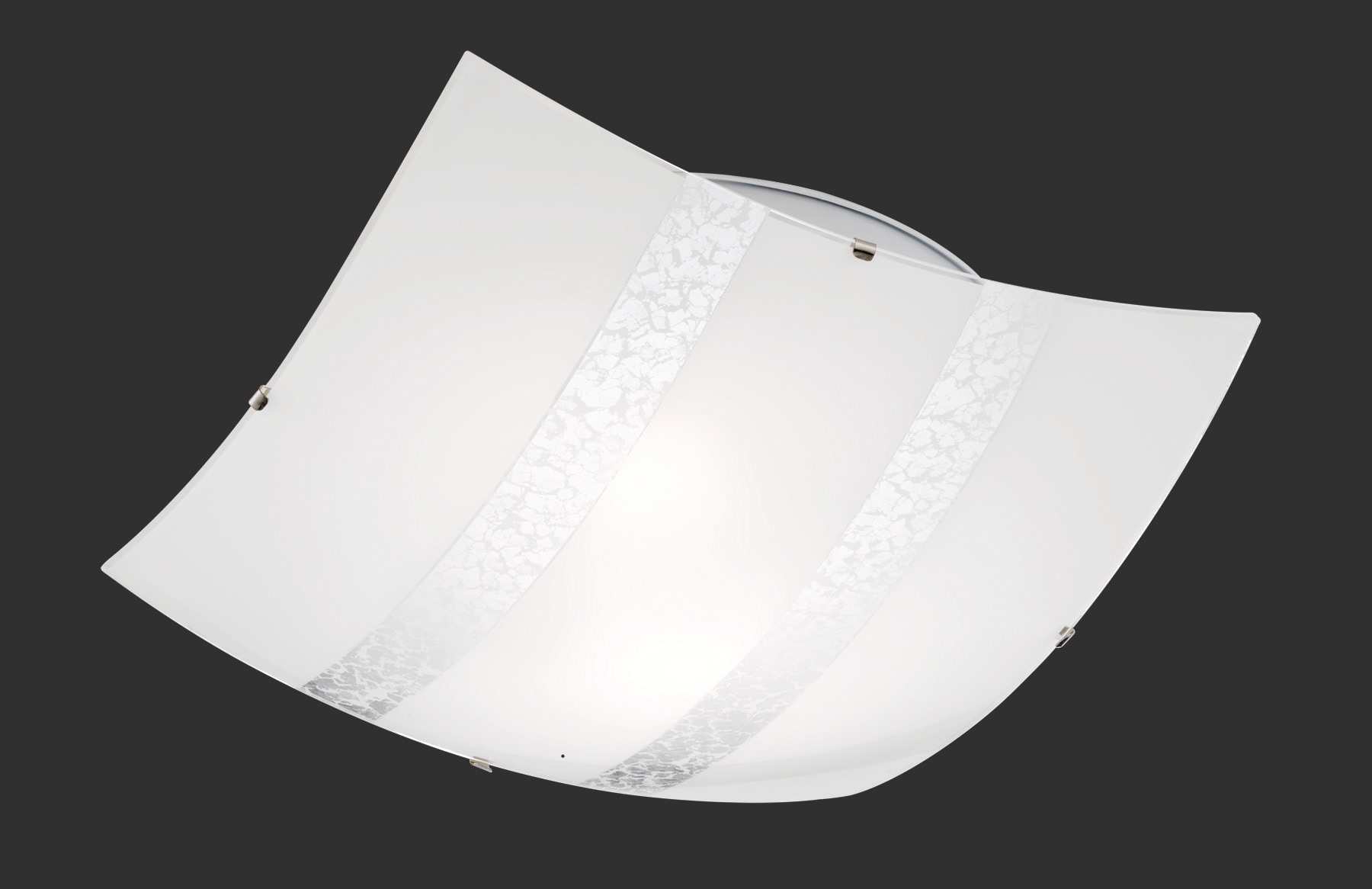 TRIO Leuchten Deckenleuchte klassisches 2 kaufen / »Nikosia«, Lichtakzente flammig-flammig, durch Glas schöne Silberstreifen Design online mit